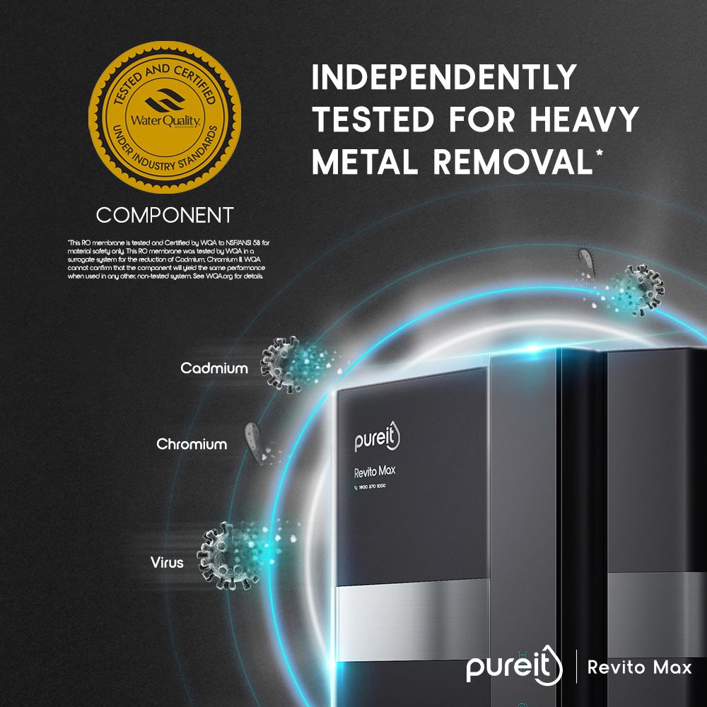 pureit by HUL Revito Max 9L RO + MF + UV-in-tank + Mineral Enriched Water Purifier with Advanced 8 Stage Purification (Black)_5