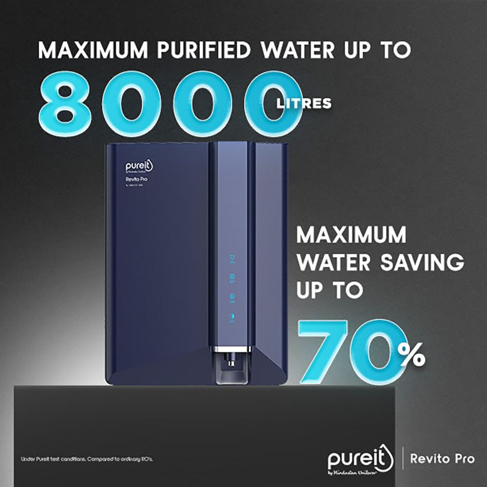 pureit Revito Pro 8L RO + MF + UV-in-tank + Mineral Enriched Water Purifier with Advanced 8 Stage Purification (Blue)_6