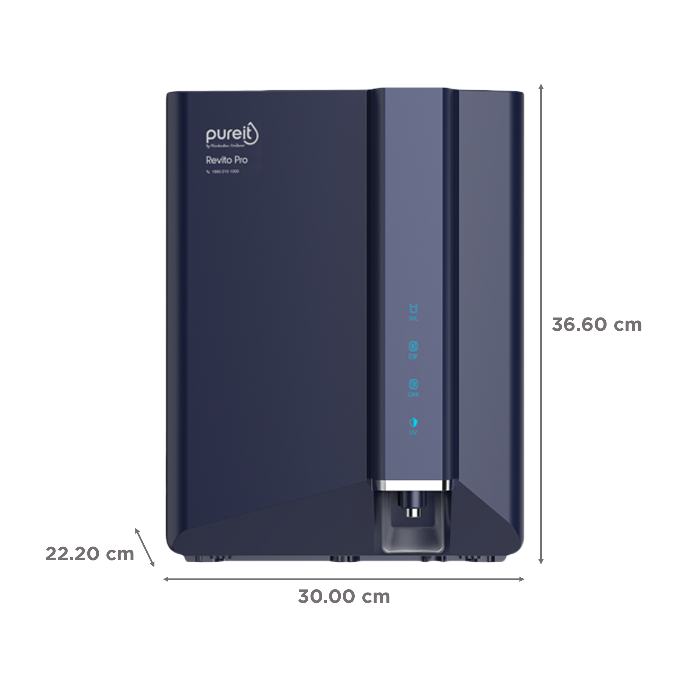 pureit Revito Pro 8L RO + MF + UV-in-tank + Mineral Enriched Water Purifier with Advanced 8 Stage Purification (Blue)_2