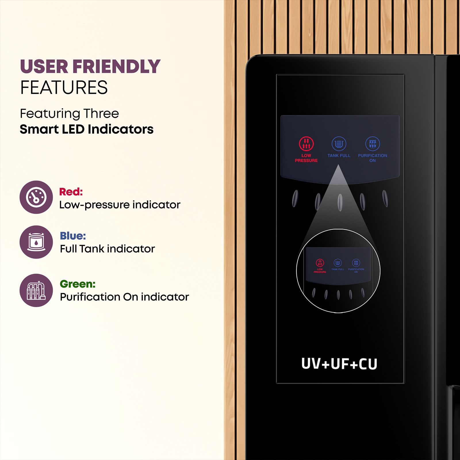 Croma 7.5L UV + UF Water Purifier with Advance Copper Technology (Black) Croma 7.5L UV + UF Water Purifier with Advance Copper Technology (Black)_7