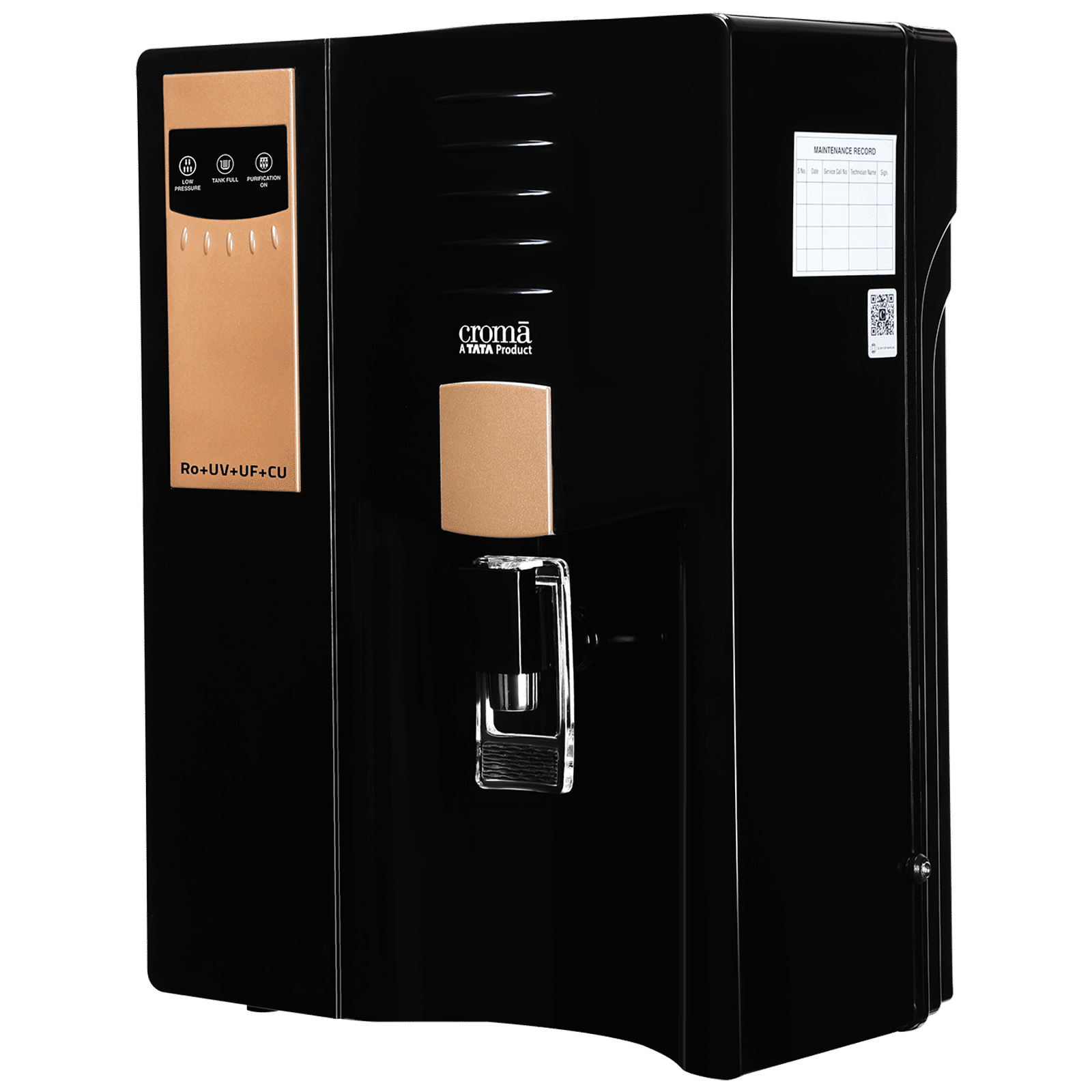 Croma 7.5L RO + UV + UF Water Purifier with Advanced Copper Technology (Black) Croma 7.5L RO + UV + UF Water Purifier with Advanced Copper Technology (Black)_9