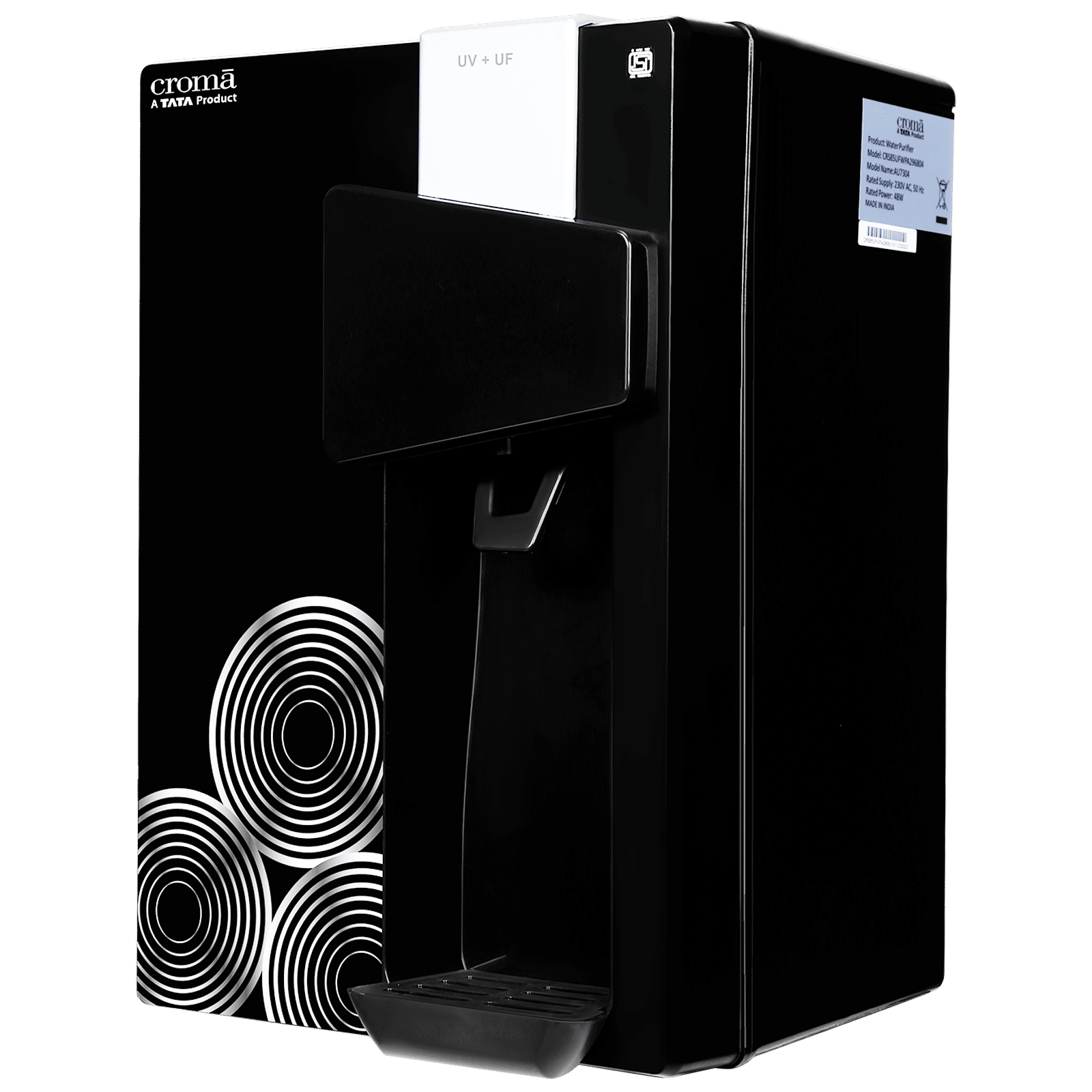 Croma AU04 8.5L UV + UF Water Purifier with Advanced Dual Filtration (Black) Croma AU04 8.5L UV + UF Water Purifier with Advanced Dual Filtration (Black)_7