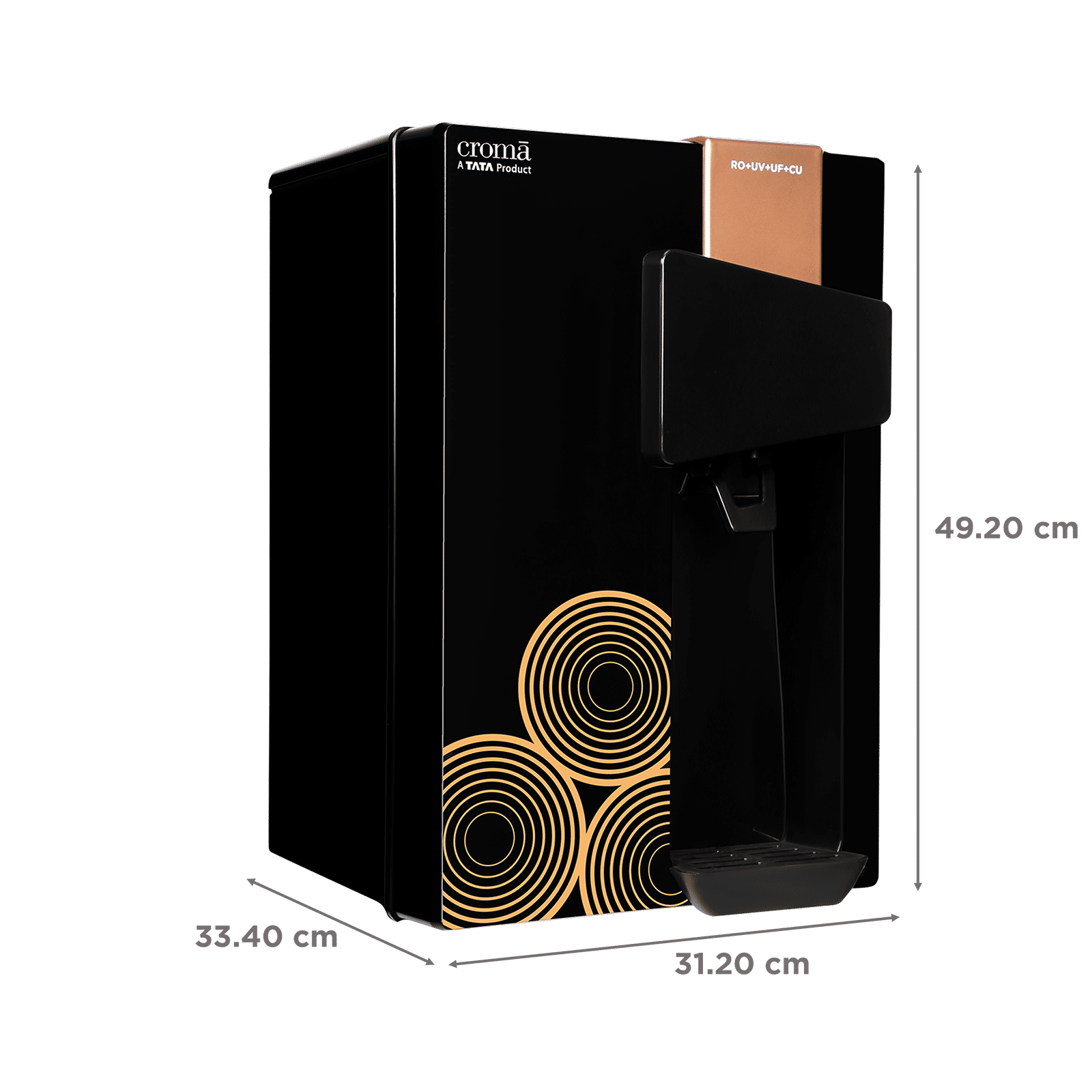 Croma 8.5L RO + UV + UF + Advance Copper Water Purifier with Reverse Osmosis Technology (Black) Croma 8.5L RO + UV + UF + Advance Copper Water Purifier with Reverse Osmosis Technology (Black)_2