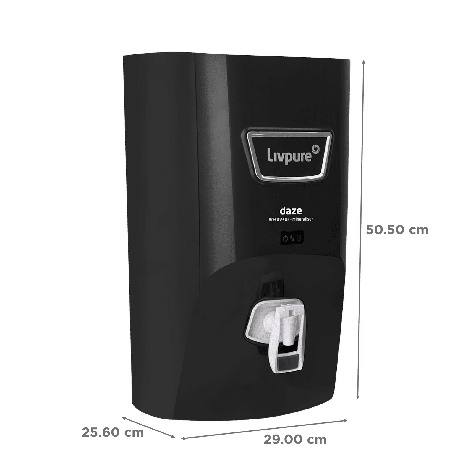 Livpure Daze 7L RO + UV + UF Water Purifier with Super Sediment Filter (Black)_2