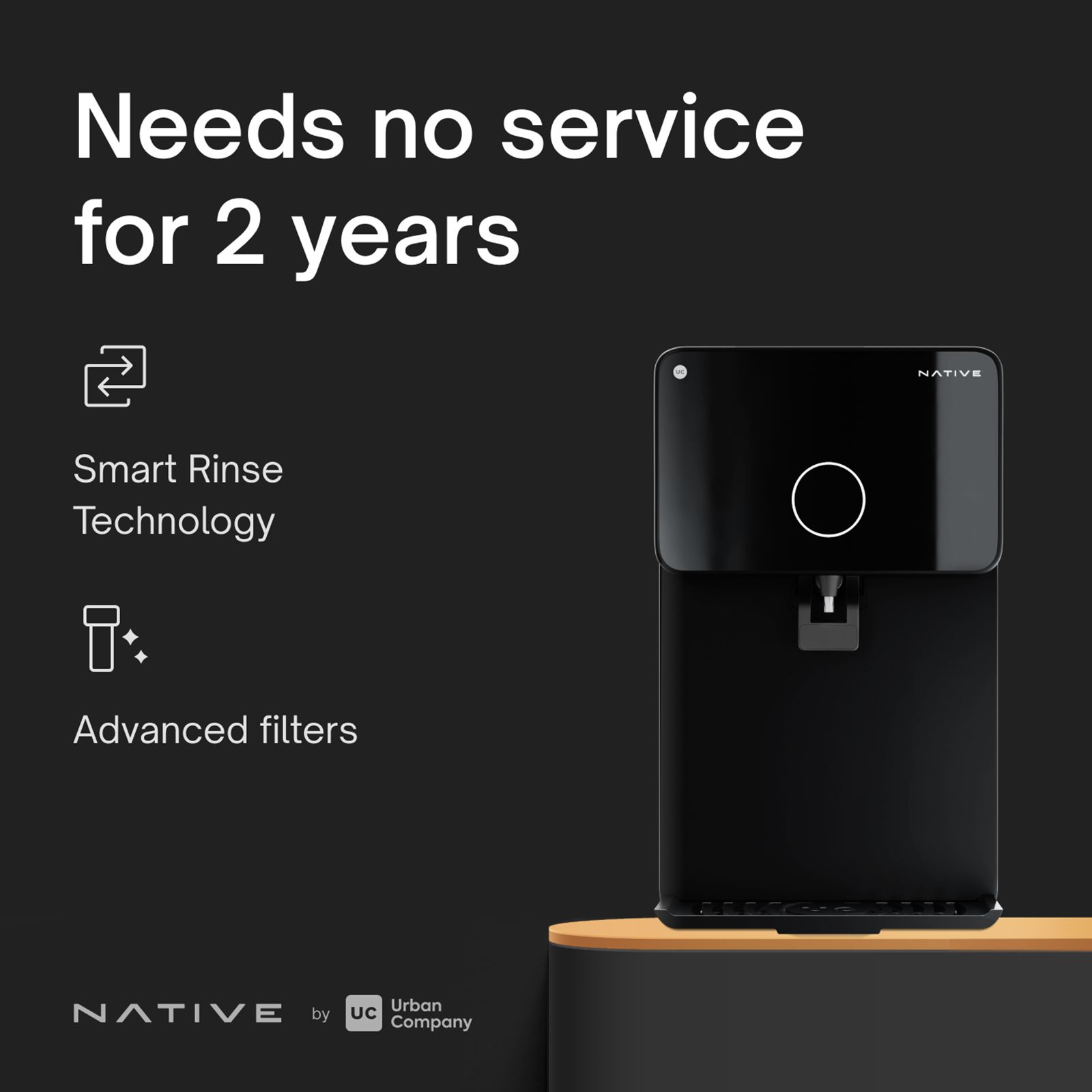 Native by UC M1 8L RO + UV + UF + Alkaline Water Purifier with No need of service for 2 years (Black) Native by UC M1 8L RO + UV + UF + Alkaline Water Purifier with No need of service for 2 years (Black)_7