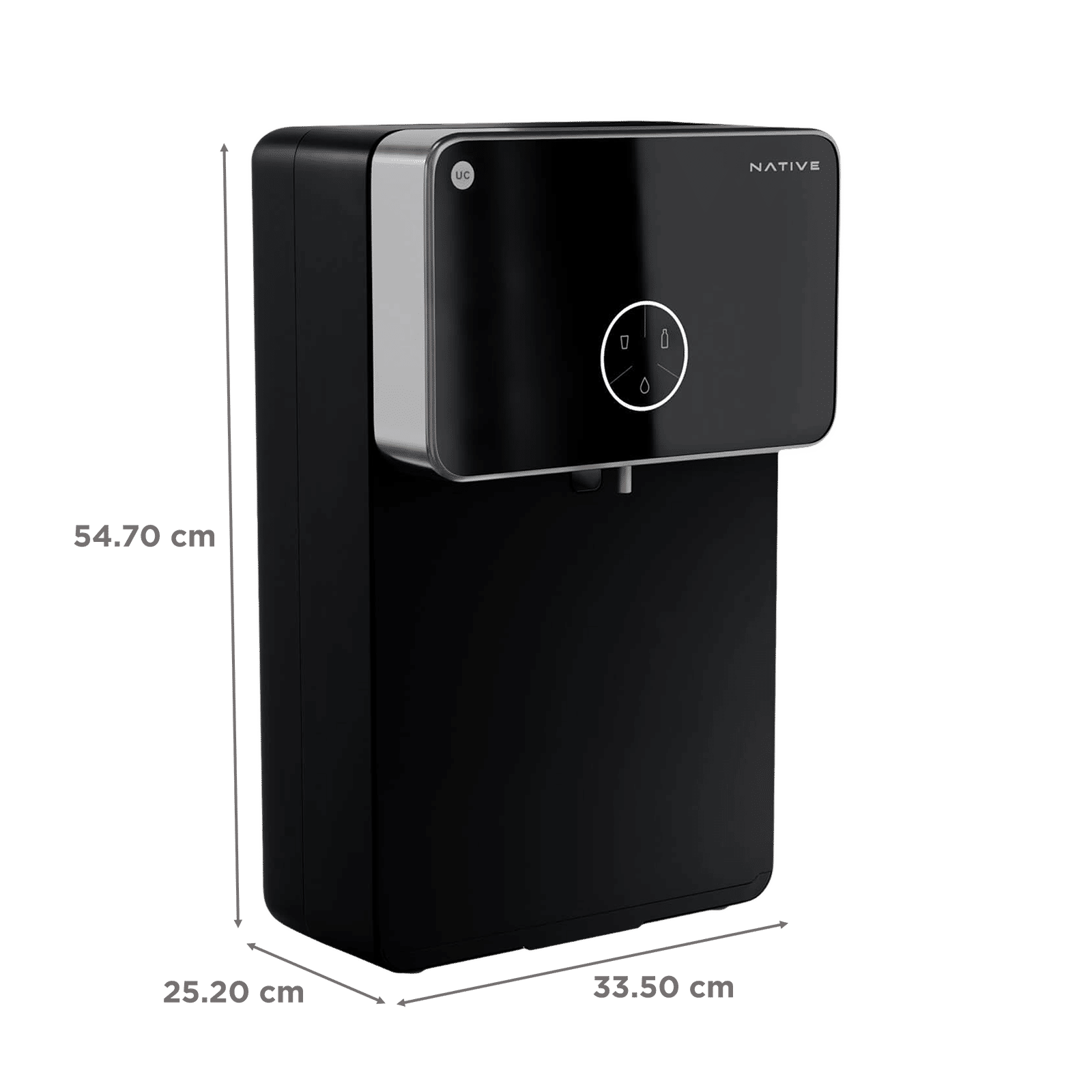 Native by UC M2 8L RO + UV + UF + Copper + Alkaline Water Purifier with No need of service for 2 years (Black) Native by UC M2 8L RO + UV + UF + Copper + Alkaline Water Purifier with No need of service for 2 years (Black)_2
