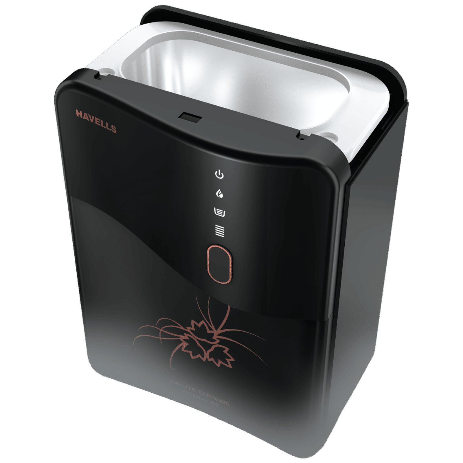 HAVELLS Delite Kop'ere 6.5L RO + UV Water Purifier with LED Display (Dark Grey)_6