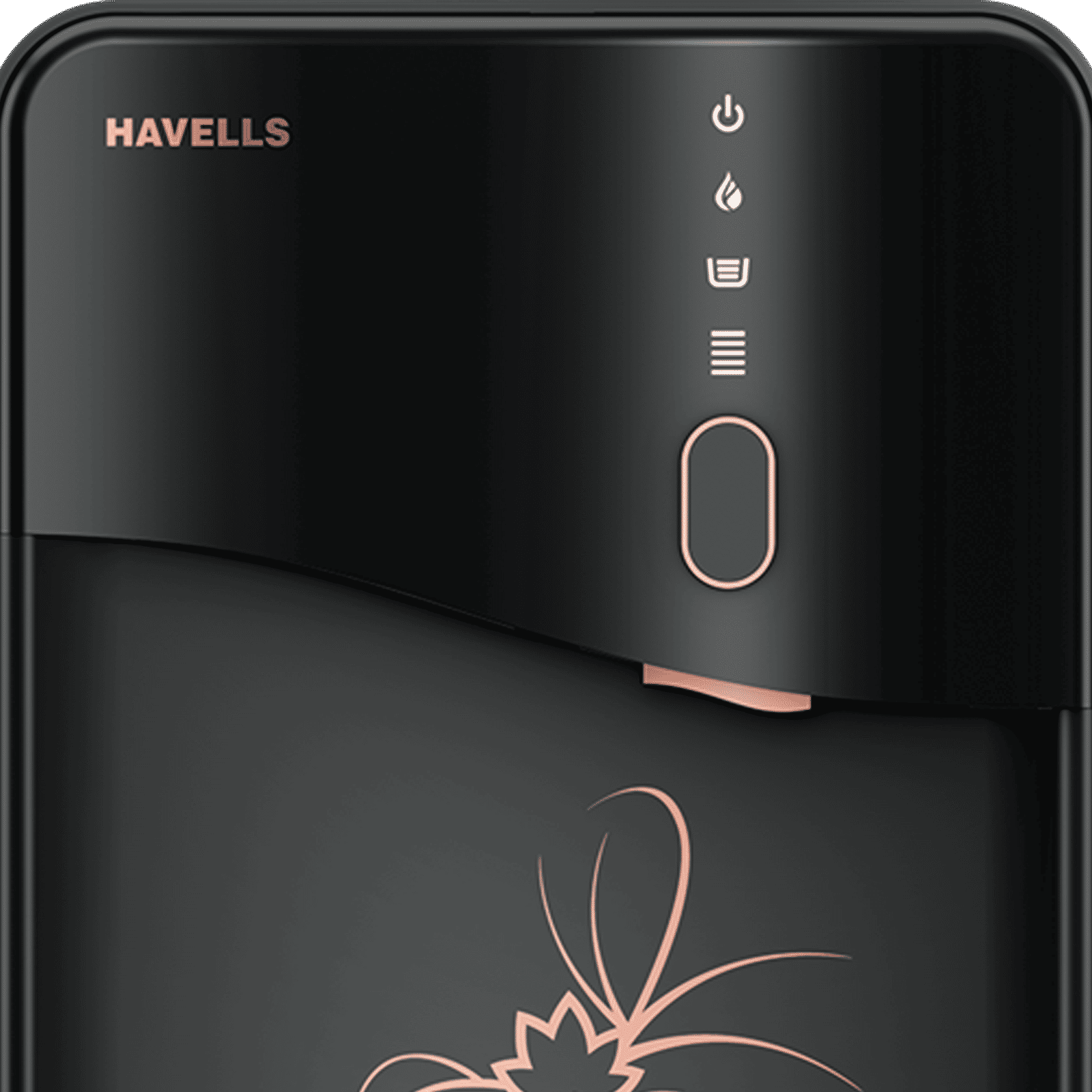 HAVELLS Delite Kop'ere 6.5L RO + UV Water Purifier with LED Display (Dark Grey)_5