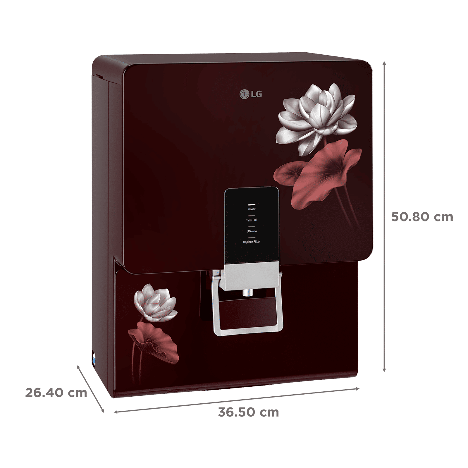 LG WW156RPTC 8L RO + UV Water Purifier with Stainless Steel Tank (Crimson Red)_2