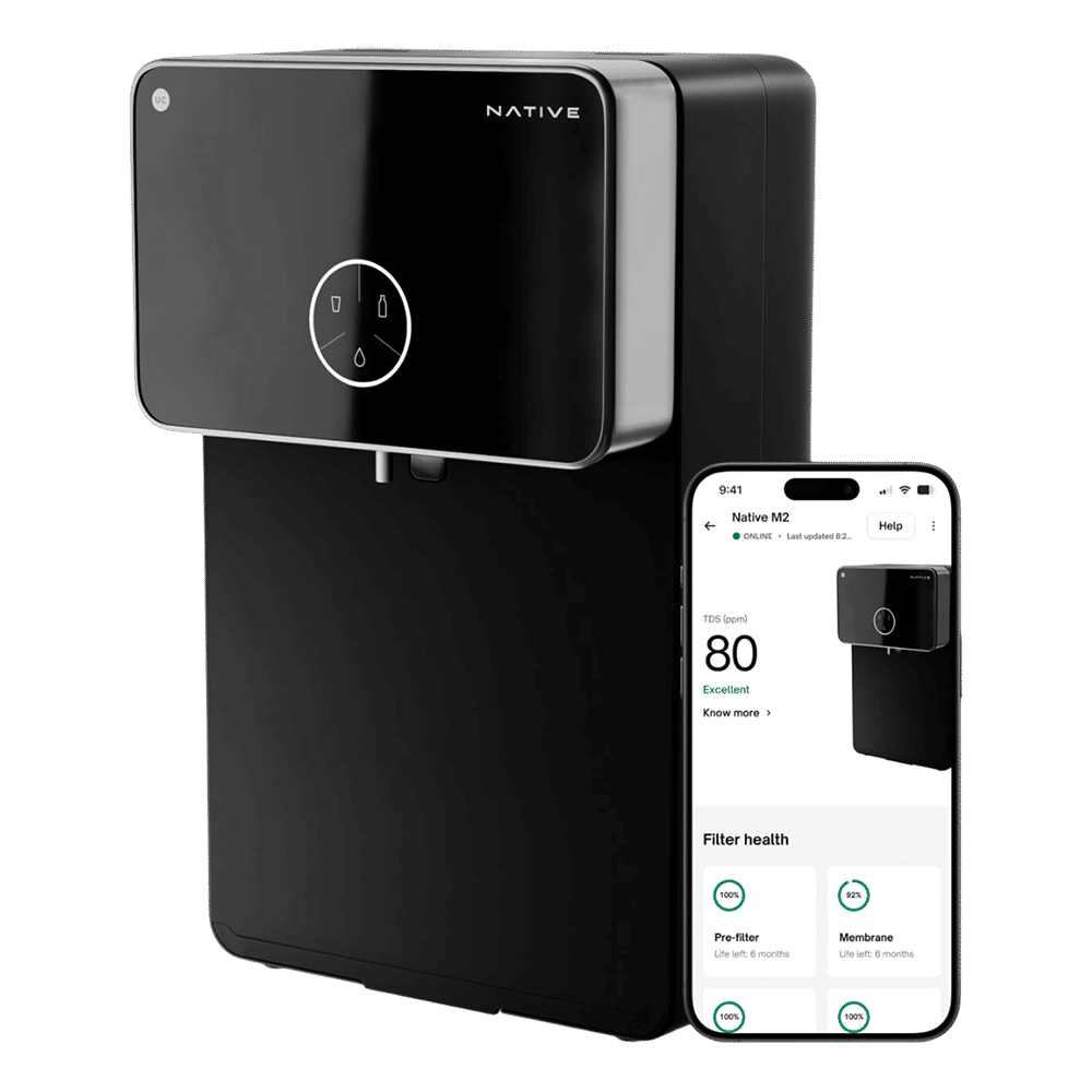 Native by UC M2 8L RO + UV + Copper + Alkaline + Minerals Water Purifier with Thin Film Composite Reverse Osmosis Membrane (Black) Native by UC M2 8L RO + UV + Copper + Alkaline + Minerals Water Purifier with Thin Film Composite Reverse Osmosis Membrane (Black)_4