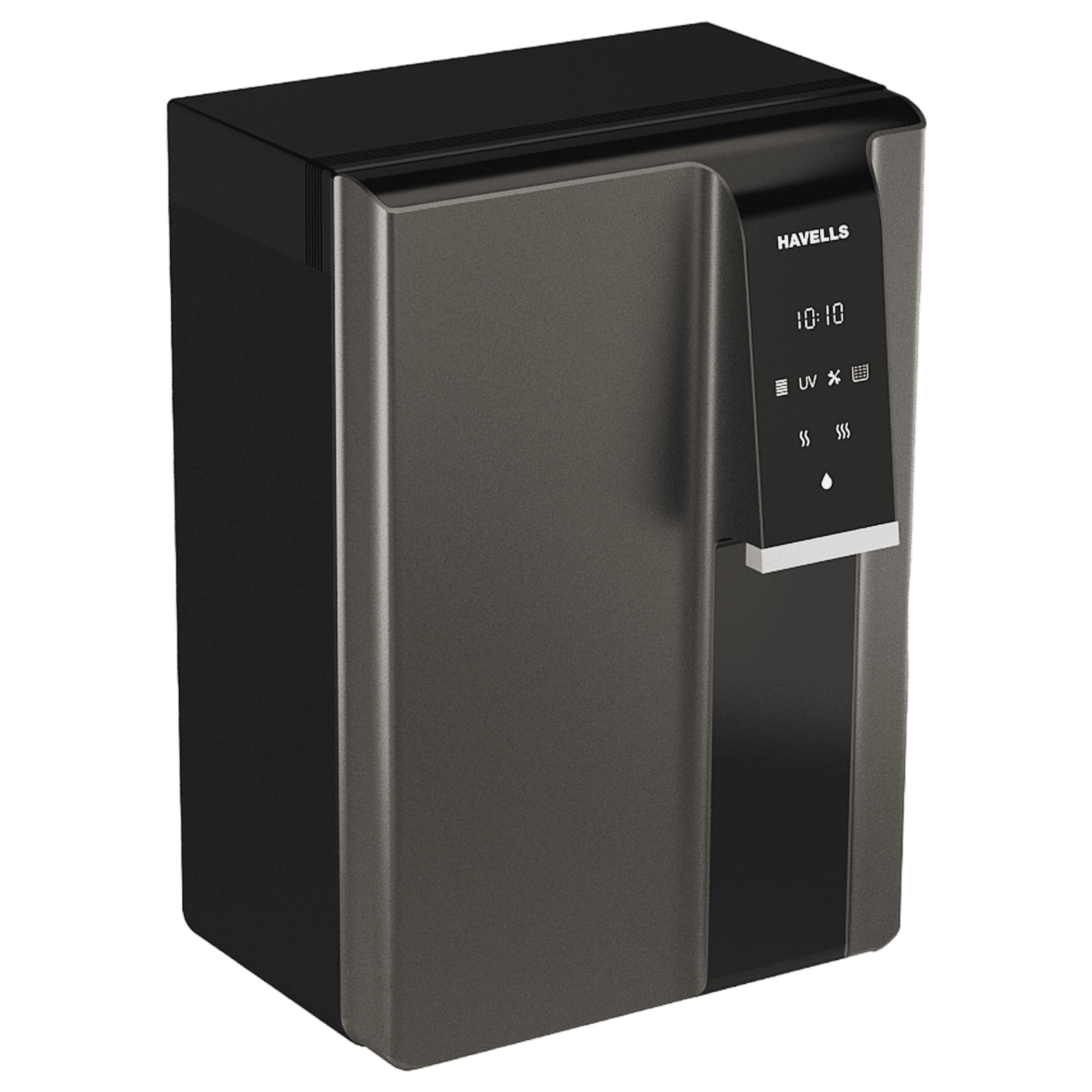HAVELLS Gracia Alkaline Max 6.8L RO + UV Hot & Ambient Water Purifier with Triple Protection Technology (Dark Grey)_4