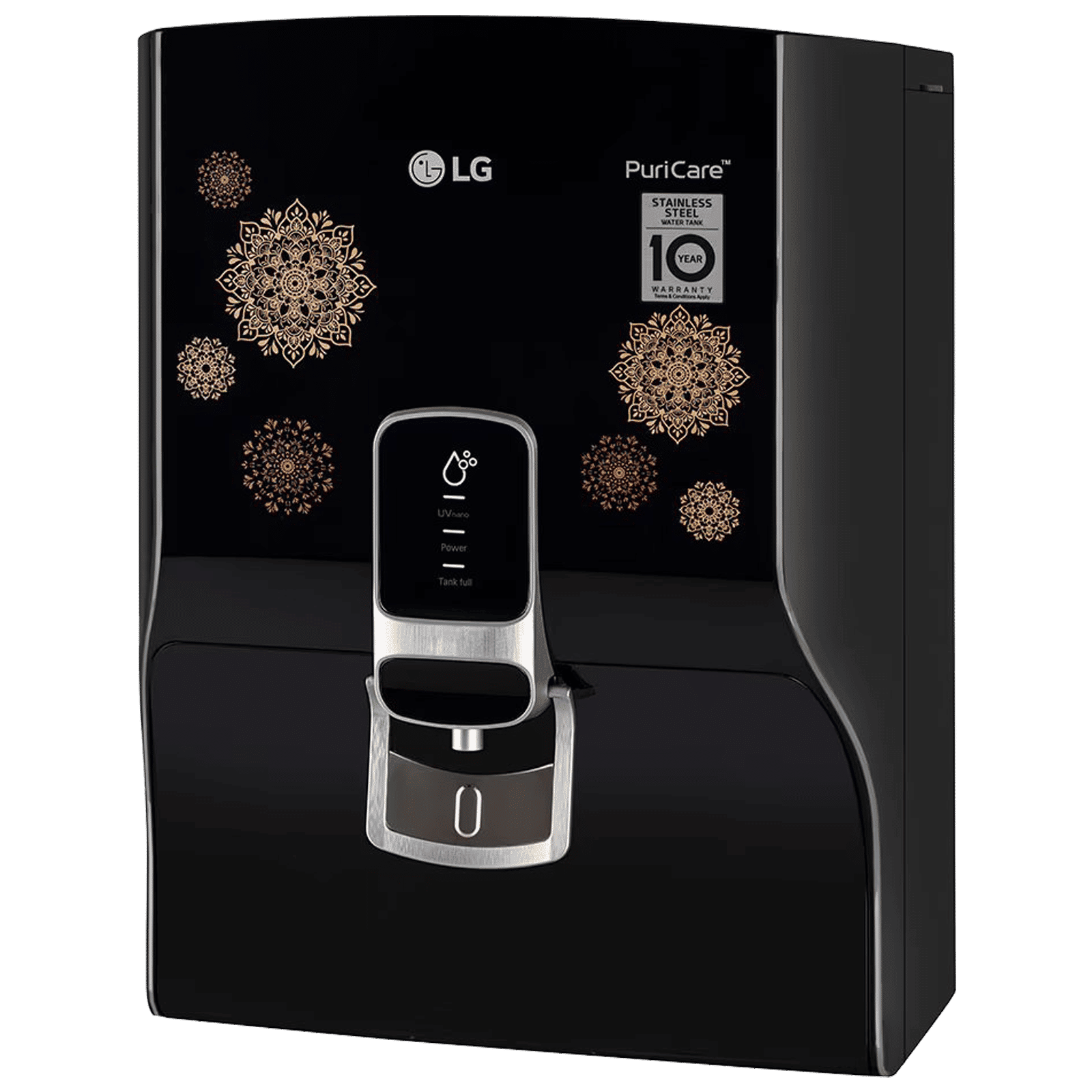 LG WW155NPB 8L RO + UV + Mineral Booster Water Purifier with Steel Tank (Digital Sterilizing Care, Black)_5
