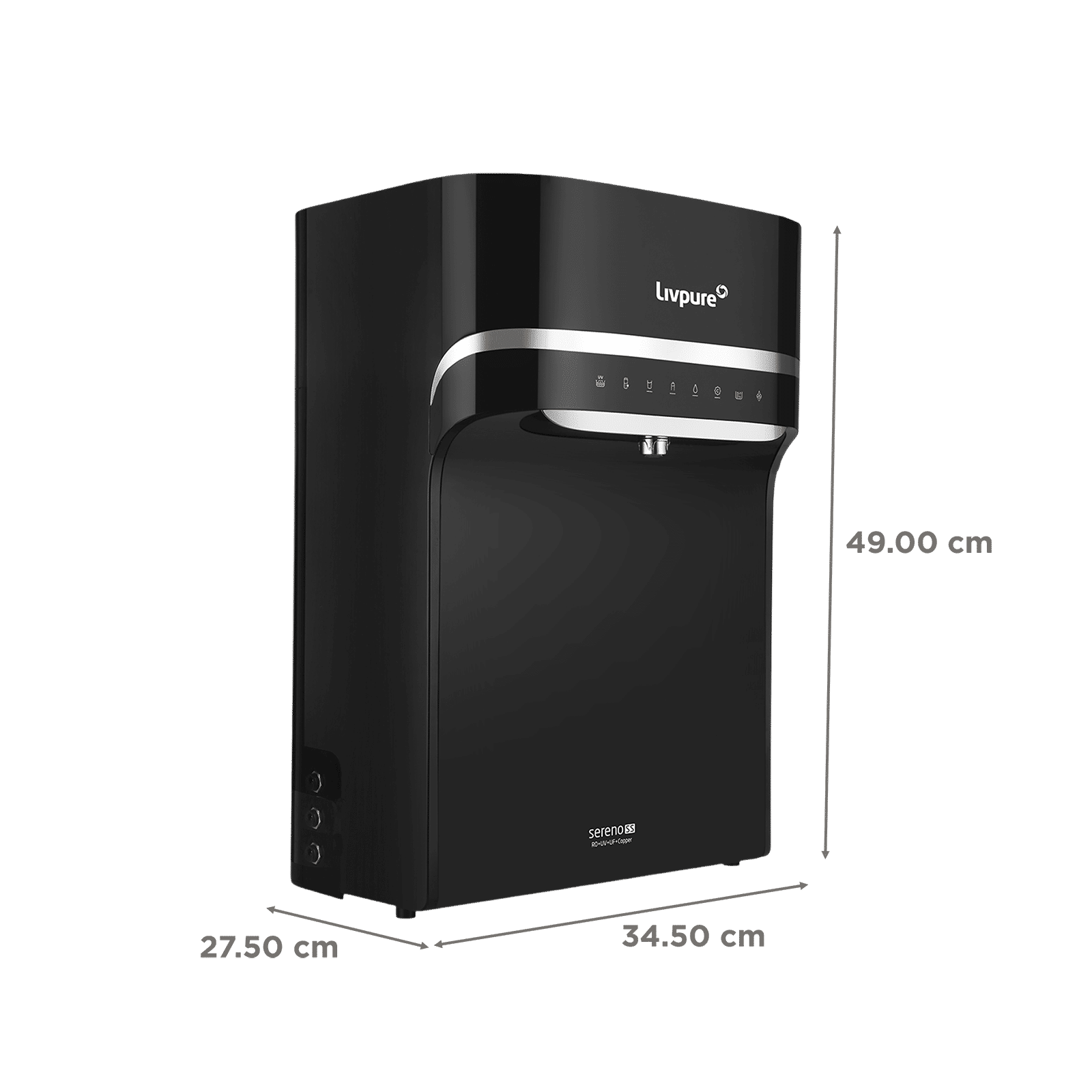Livpure Sereno 5.5L RO + UV + UF + Copper Water Purifier with High Recovery Technology (Black) Livpure Sereno 5.5L RO + UV + UF + Copper Water Purifier with High Recovery Technology (Black)_2