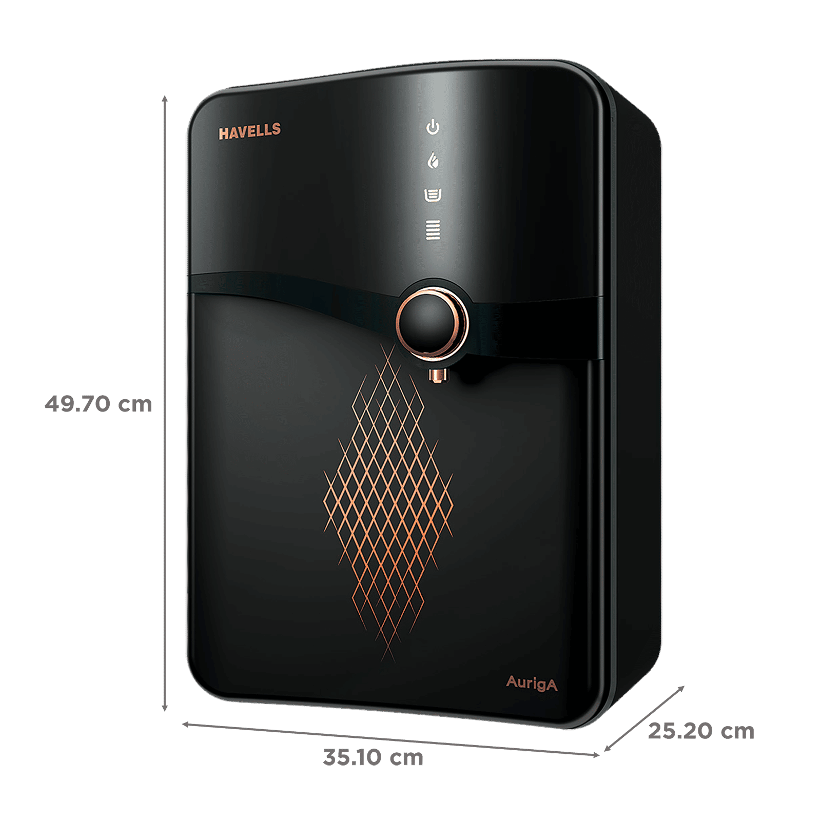 HAVELLS 6.5L RO + UV Water Purifier with i-protect Purification Monitoring (Dark Grey) HAVELLS 6.5L RO + UV Water Purifier with i-protect Purification Monitoring (Dark Grey)_2