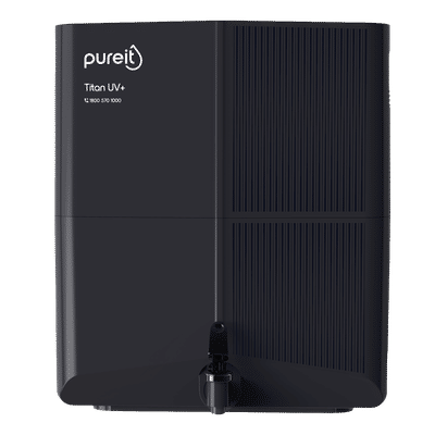 pureit Titan UV+ 7L UV Lamp + UFSC+ UV Led Water Purifier with Integrated Sediment Filter (Black)