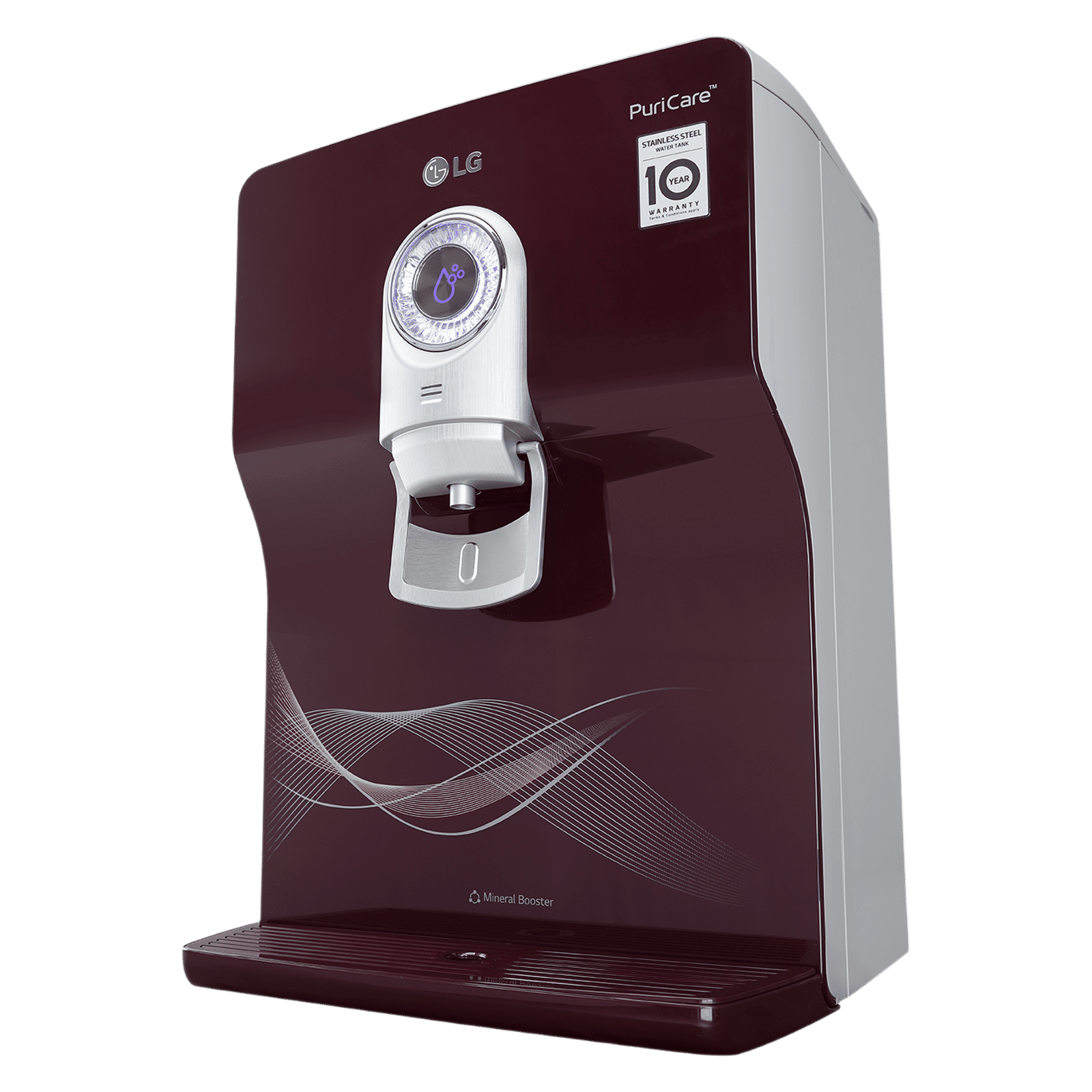 LG PuriCare 8L RO + UV + UF + Mineral Booster Water Purifier with Multi Stage Filtration (Crimson Red)_10