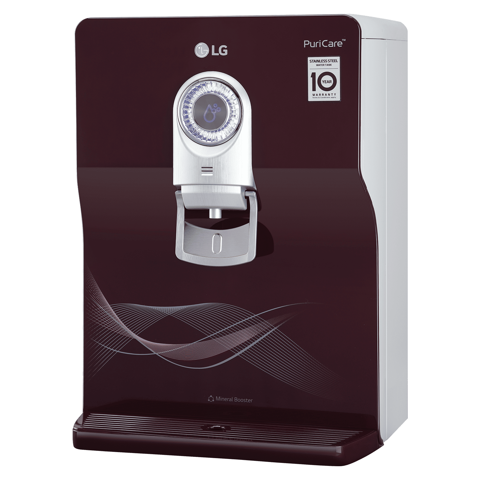 LG PuriCare 8L RO + UV + UF + Mineral Booster Water Purifier with Multi Stage Filtration (Crimson Red)_4