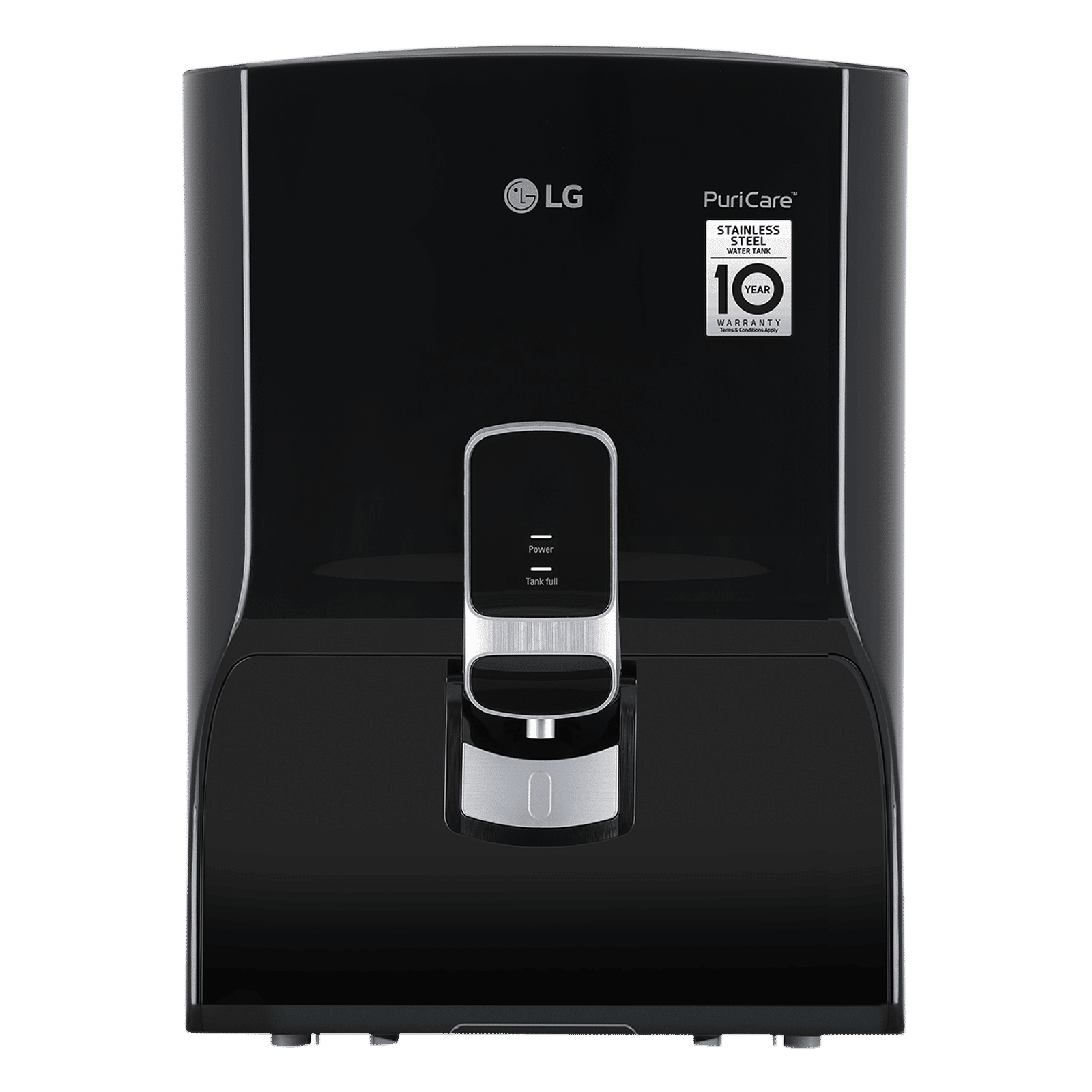 LG PuriCare 8L RO + Carbon Filter Water Purifier with Multi Stage Filtration (Solid Black)_1