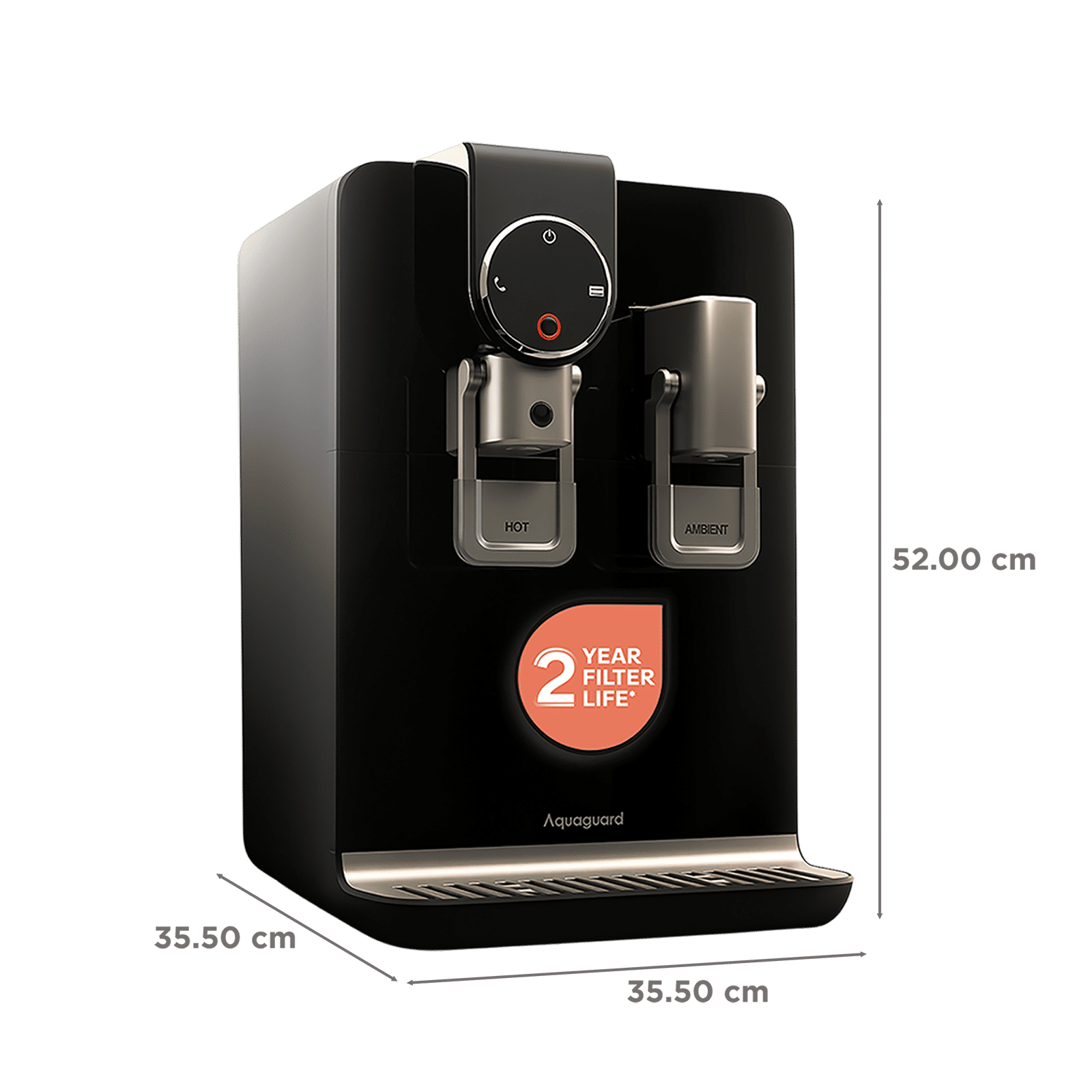 Aquaguard Aspire Blaze 5.6L RO + UV Hot & Cold Water Purifier with NanoPore Filter Technology (Black) Aquaguard Aspire Blaze 5.6L RO + UV Hot & Cold Water Purifier with NanoPore Filter Technology (Black)_2