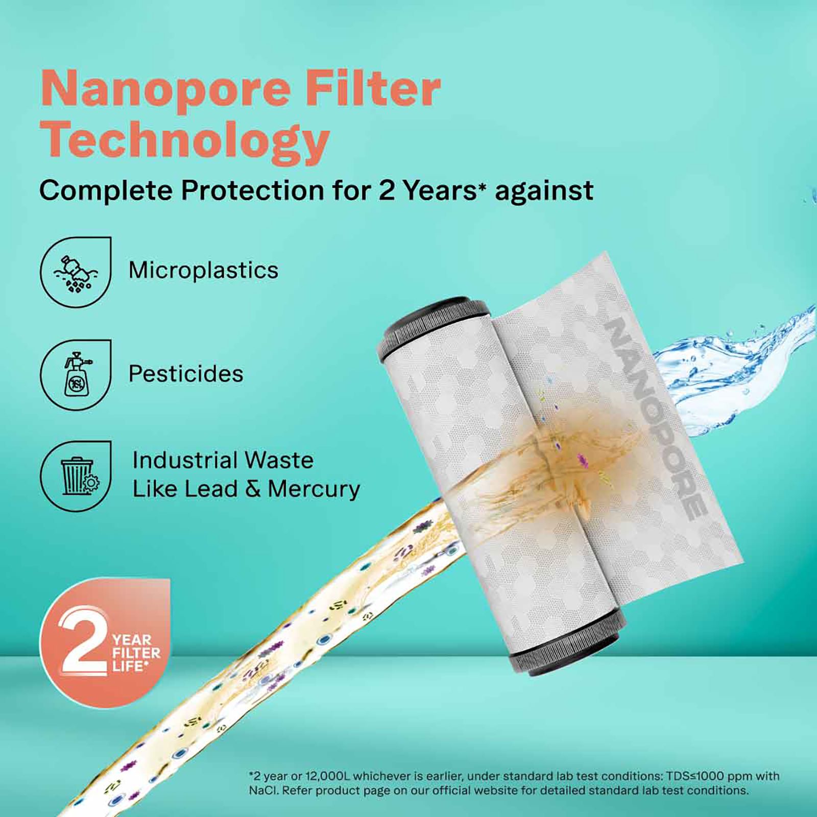 Aquaguard Enrich Neo 6L UF + UV 2X Water Purifier with Mega Sediment Filter (Black)_7