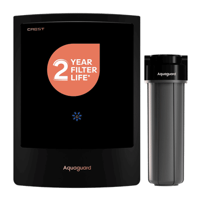 Aquaguard Enrich Crest UV Water Purifier with Nanopore 2X (Black)