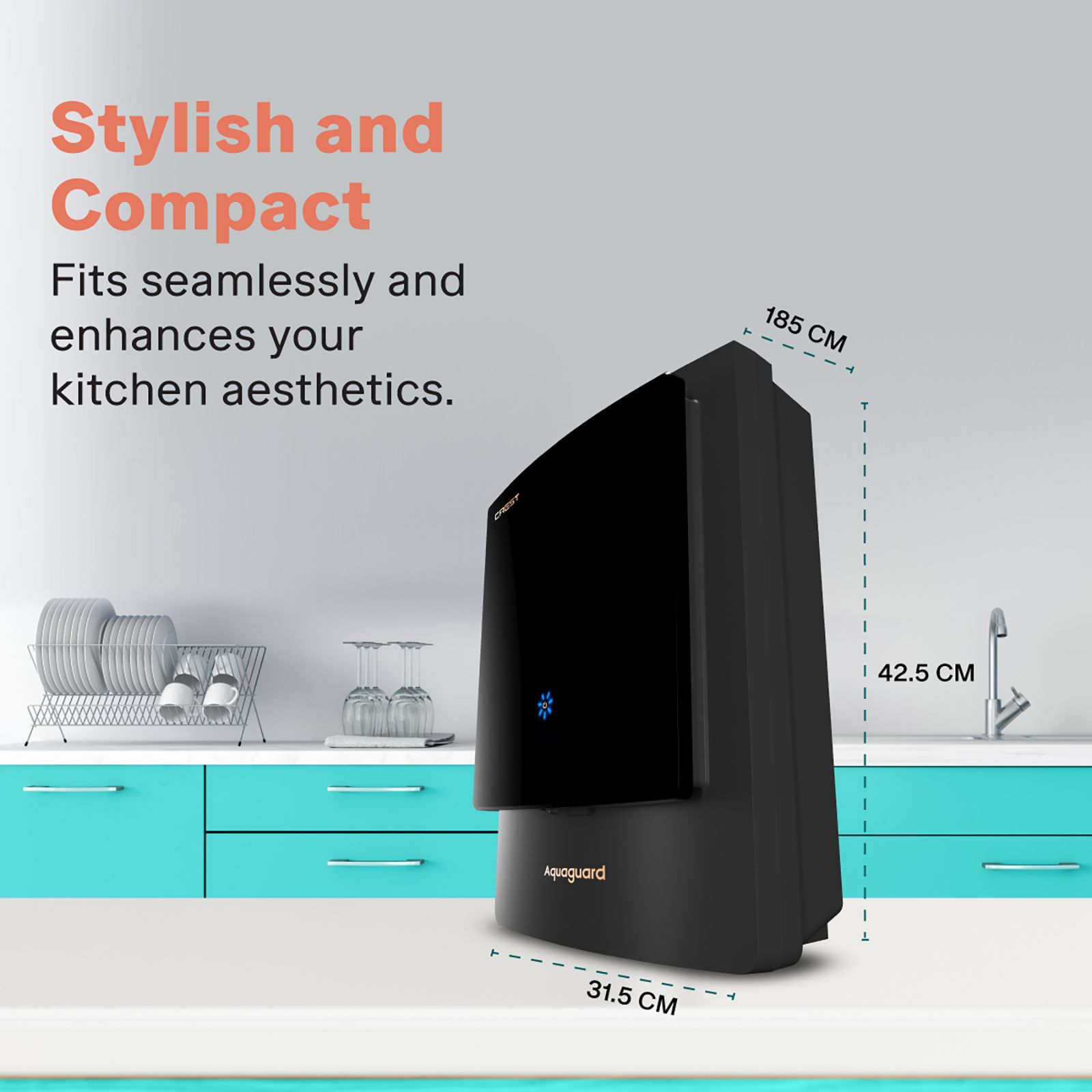 Aquaguard Enrich Crest UV Water Purifier with Nanopore 2X (Black) Aquaguard Enrich Crest UV Water Purifier with Nanopore 2X (Black)_15