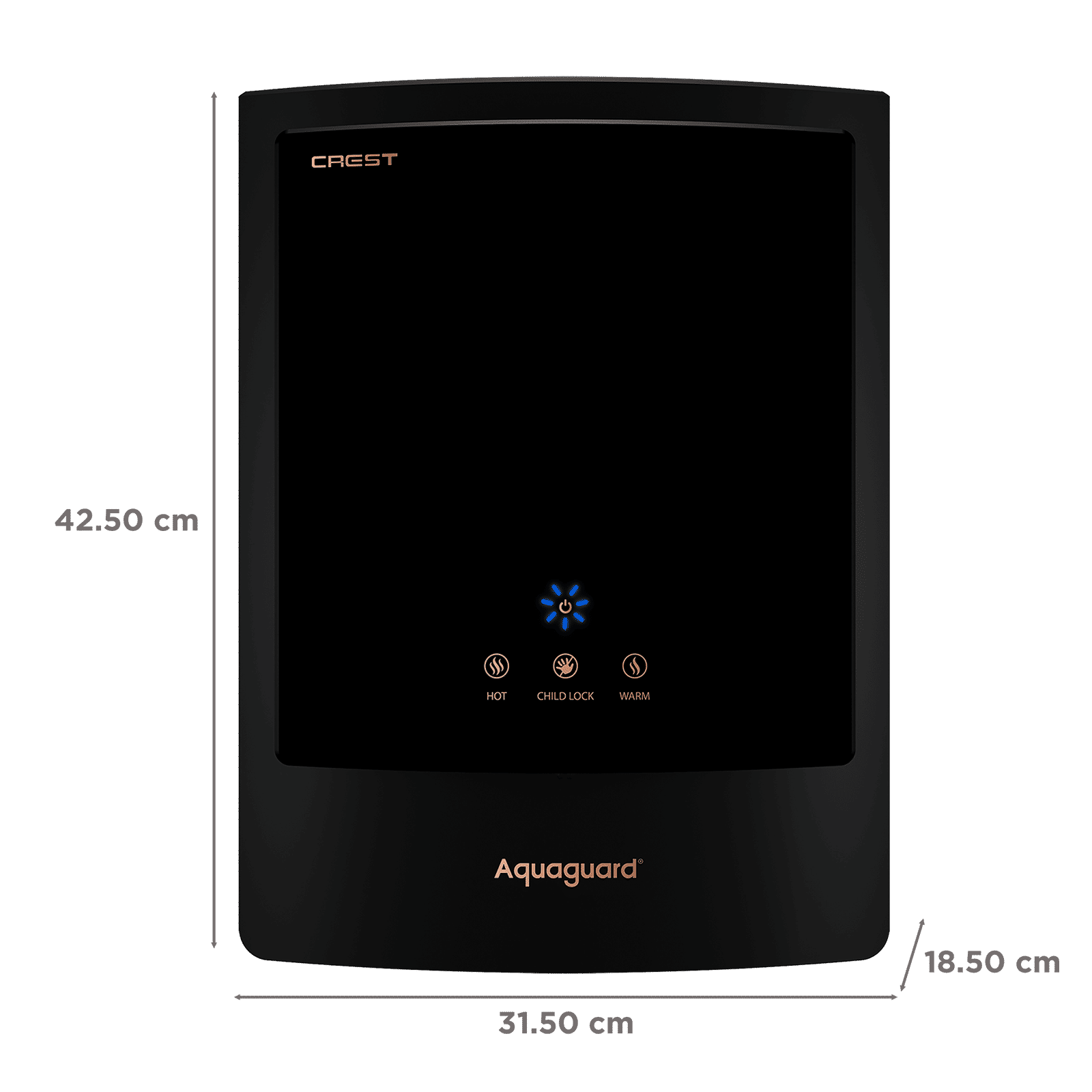 Aquaguard Enrich Crest UV Water Purifier with Nanopore 2X (Black) Aquaguard Enrich Crest UV Water Purifier with Nanopore 2X (Black)_2