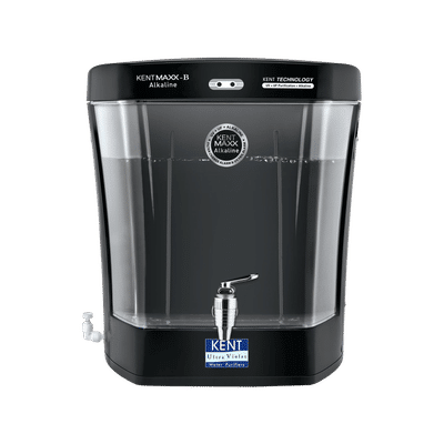 KENT Maxx Alkaline-B 7L UV + UF + Alkaline Water Purifier with Computer Controlled Operations (Black)