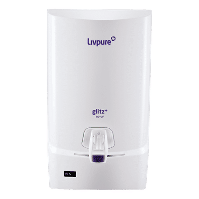 Livepure Glitz Plus 7L RO + UF + UV Water Purifier with Silver Impregnated Post Carbon Filter (White)