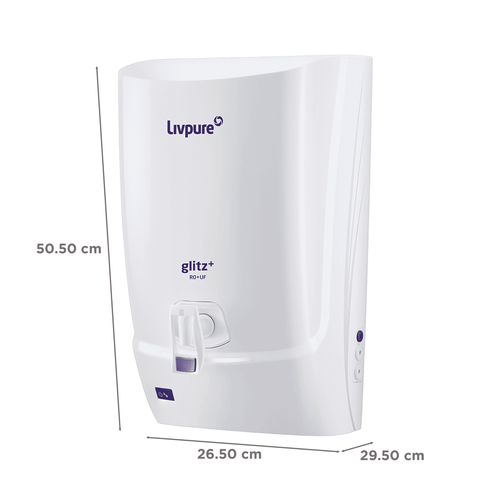 Livepure Glitz Plus 7L RO + UF + UV Water Purifier with Silver Impregnated Post Carbon Filter (White) Livepure Glitz Plus 7L RO + UF + UV Water Purifier with Silver Impregnated Post Carbon Filter (White)_2