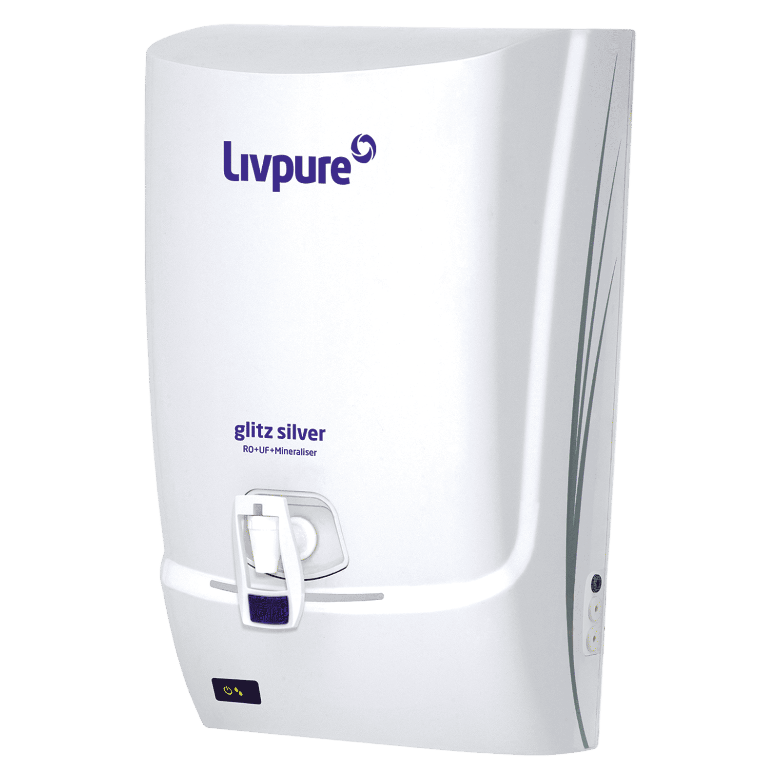 Livpure Glitz Silver 7L RO + UF + Mineraliser Water Purifier with LED Display (White) Livpure Glitz Silver 7L RO + UF + Mineraliser Water Purifier with LED Display (White)_4