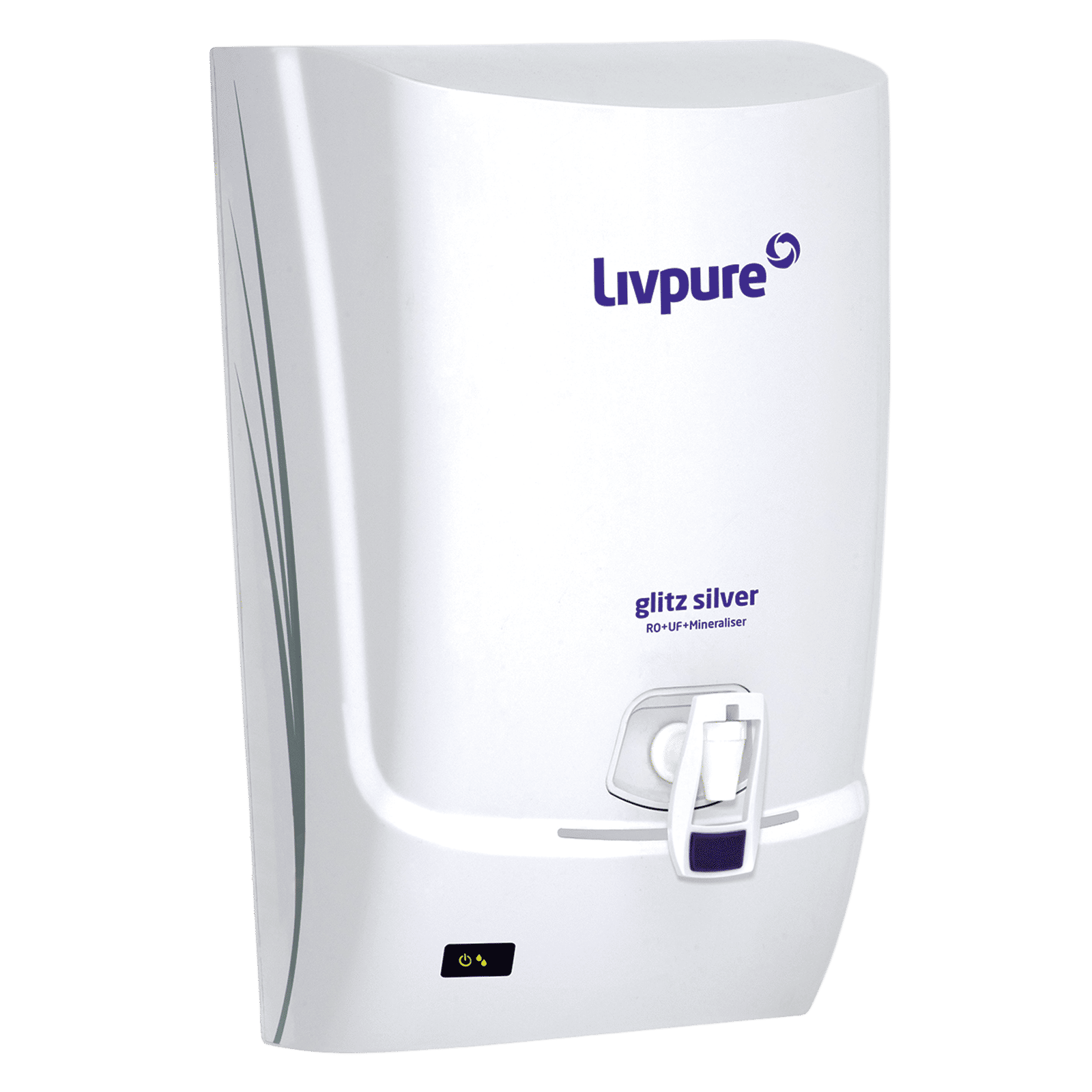 Livpure Glitz Silver 7L RO + UF + Mineraliser Water Purifier with LED Display (White) Livpure Glitz Silver 7L RO + UF + Mineraliser Water Purifier with LED Display (White)_5