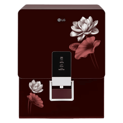 LG 8L RO + UV + Mineral Booster Water Purifier with Multi Stage Filtration (Crimson Red)
