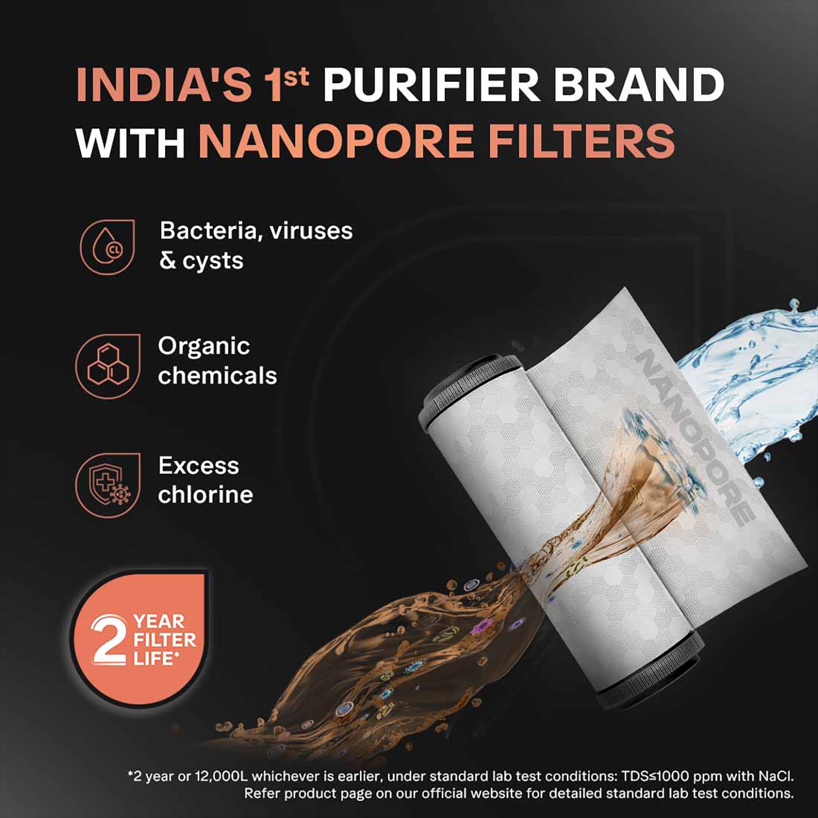 Aquaguard Blaze 5.6L UV + UF Hot & Cold Water Purifier with NanoPore 2X Filter Technology (Black)_5