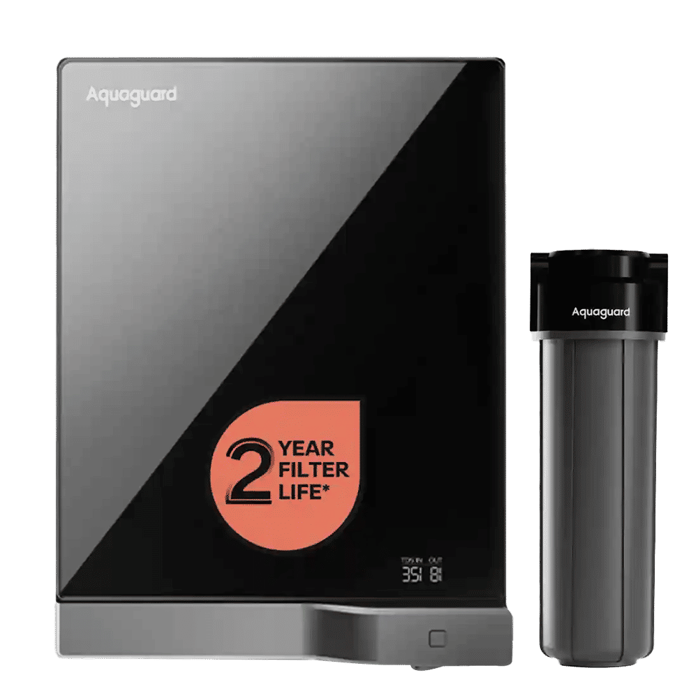 Aquaguard Aspire Slimtech 4L RO + UV 2X Water Purifier with 3-in-1 Active Copper Technology (Black) Aquaguard Aspire Slimtech 4L RO + UV 2X Water Purifier with 3-in-1 Active Copper Technology (Black)_1