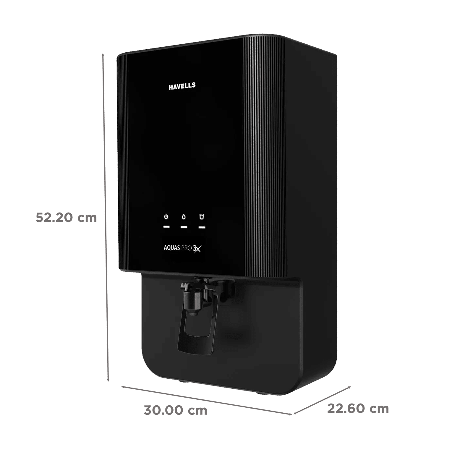 Havells Aquas Pro 3X 7L RO + UV Water Purifier with Bacteriostatic Taste Enhancer (Black) Havells Aquas Pro 3X 7L RO + UV Water Purifier with Bacteriostatic Taste Enhancer (Black)_2