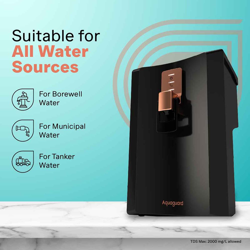 Aquaguard Enrich Superio 5L RO + UV + CU + Alkaline Water Purifier with Nanopore Long-Life Filter Technology (Black) Aquaguard Enrich Superio 5L RO + UV + CU + Alkaline Water Purifier with Nanopore Long-Life Filter Technology (Black)_10