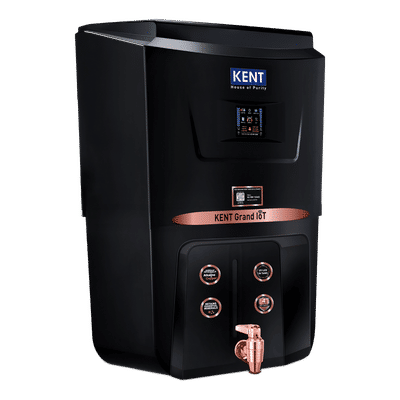 Kent Grand 8L RO + UV + UF + Alkaline + Copper + TDS Control Water Purifier with IoT Technology (Black)