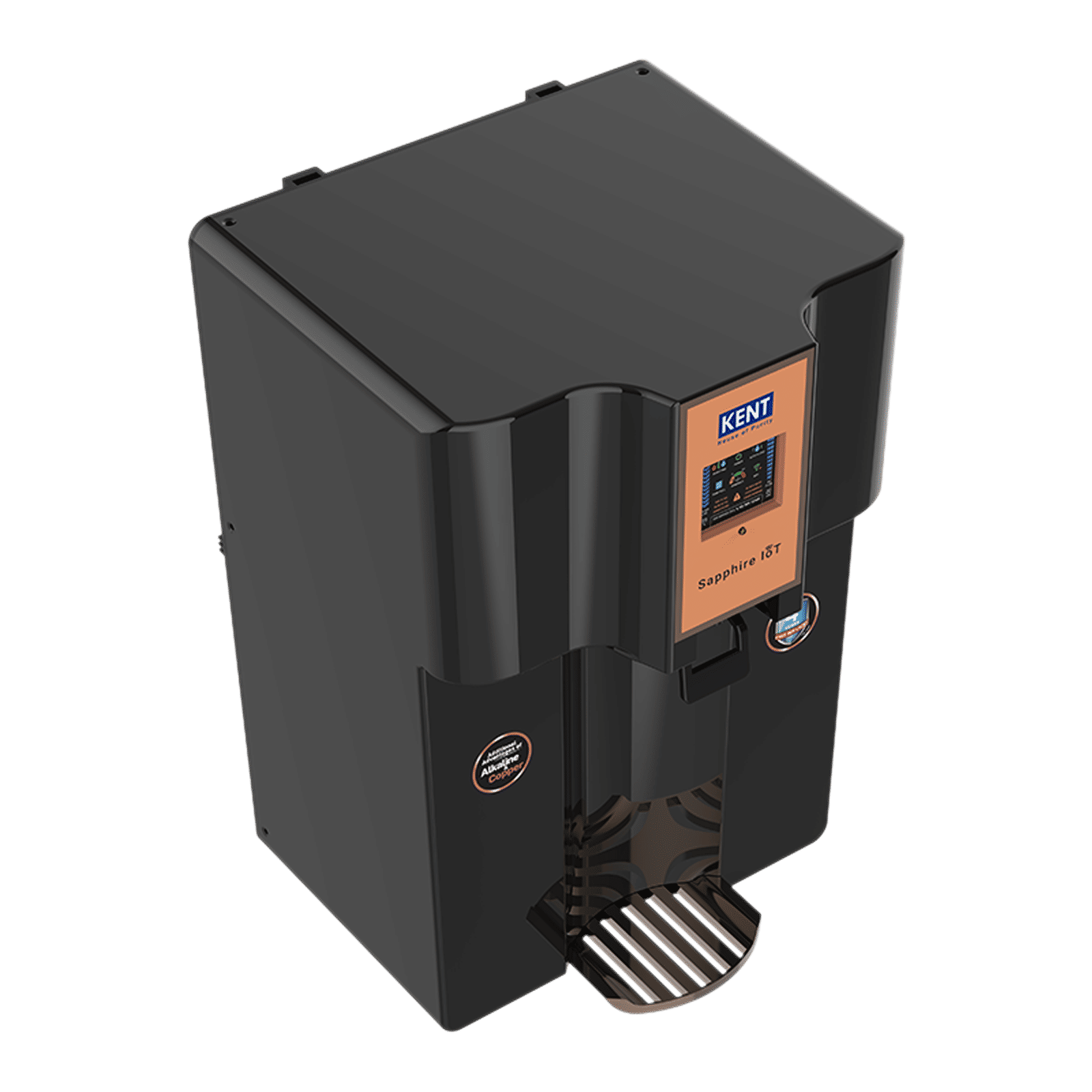 Kent Sapphire 8L RO + UV + UF + Alkaline + Copper + TDS Control Water Purifier with IoT Technology (Black) Kent Sapphire 8L RO + UV + UF + Alkaline + Copper + TDS Control Water Purifier with IoT Technology (Black)_3
