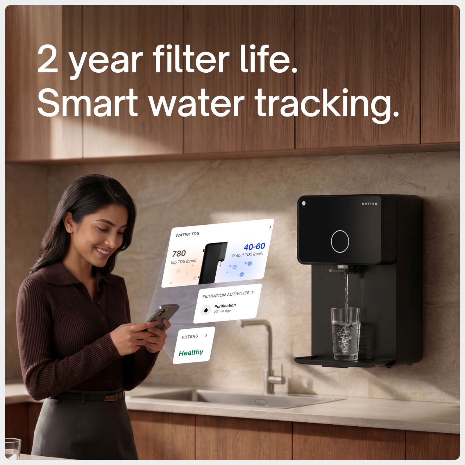 Native by UC M1 Pro 7L RO + UV + Copper + Minerals + Alkaline Water Purifier with Smart Rinse Technology (Black) Native by UC M1 Pro 7L RO + UV + Copper + Minerals + Alkaline Water Purifier with Smart Rinse Technology (Black)_6