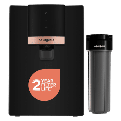 Aquaguard Enrich Neo 6L UV + Copper Water Purifier with 4-in-1 Active Copper Infusion Technology (Black)