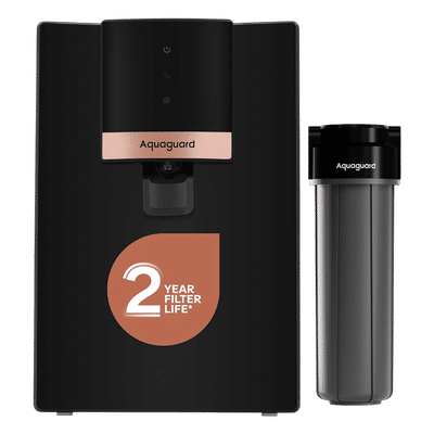 Aquaguard Enrich Neo 6L RO + UV Alkaline Water Purifier with Nanopore Long-Life Filter Technology (Black)