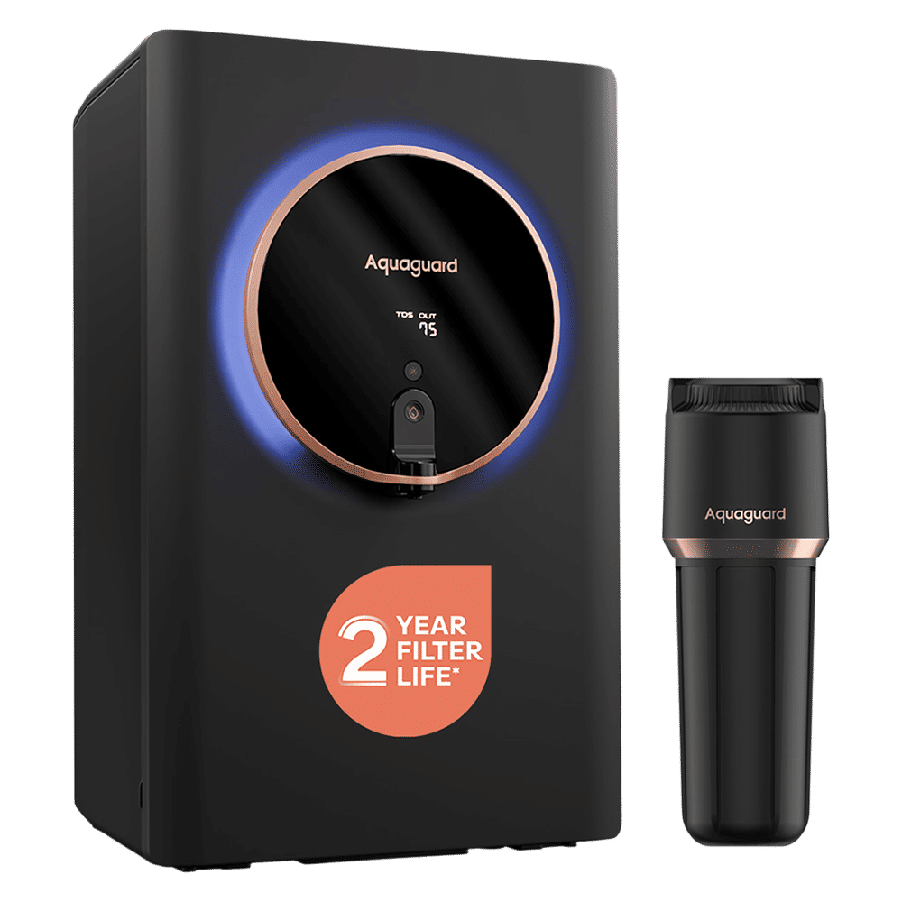 Aquaguard Aspire Halo 5L UV + RO + CU Alkaline Water Purifier with NanoPore Long-Life Filter Technology ( Black) Aquaguard Aspire Halo 5L UV + RO + CU Alkaline Water Purifier with NanoPore Long-Life Filter Technology ( Black)_1