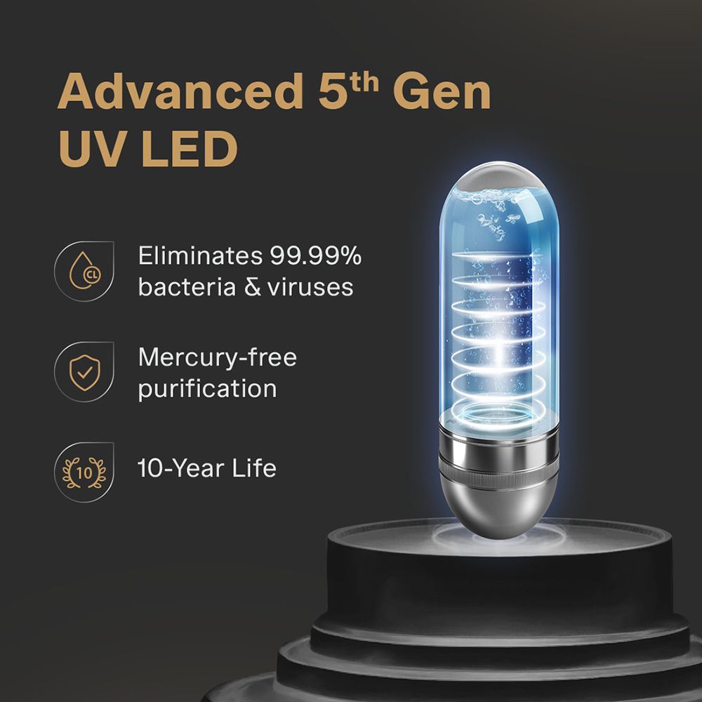Aquaguard Aspire Halo 5L UV + HMR Water Purifier with NanoPore Long-Life Filter Technology (Black)_8