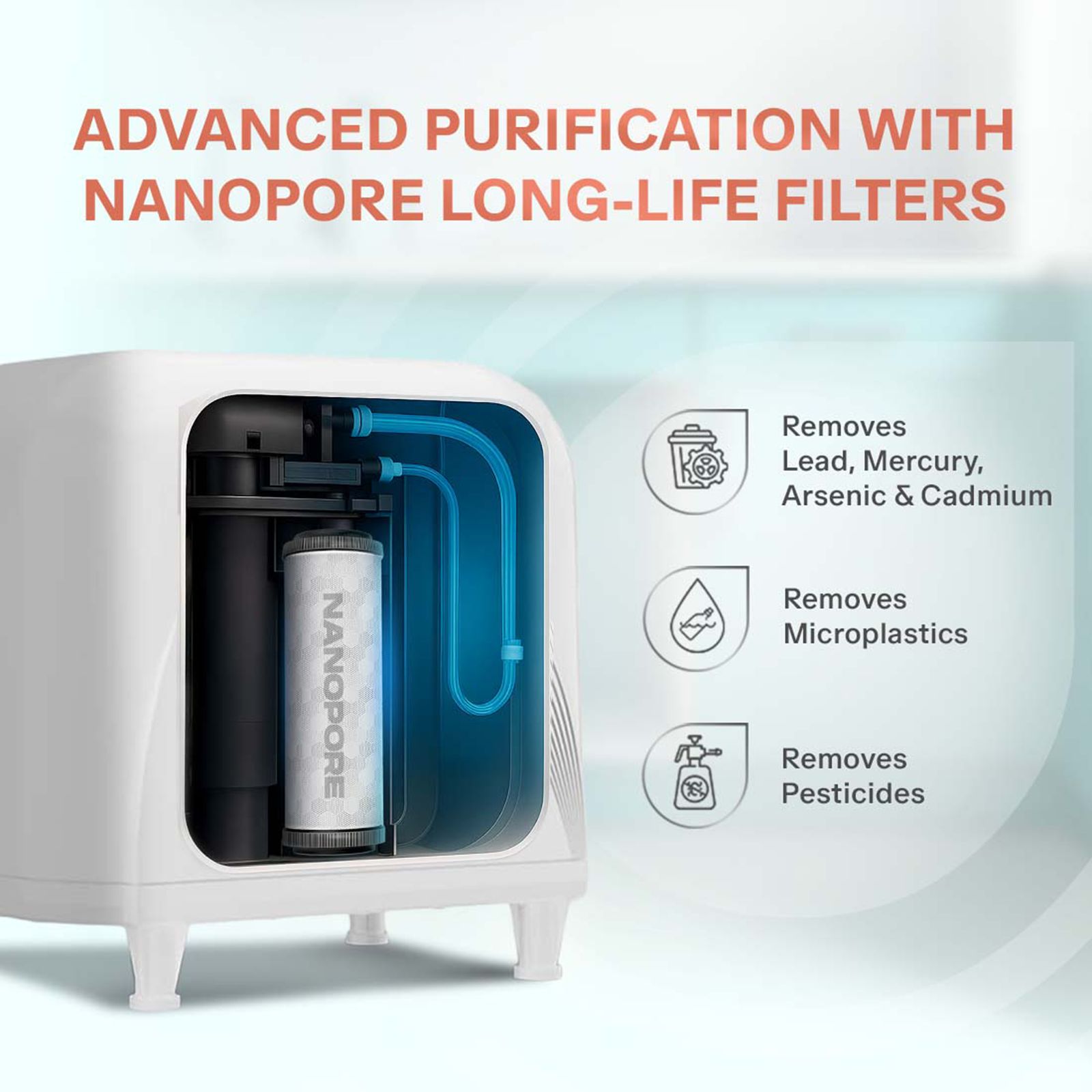 Aquaguard Enrich Hyde 8L RO + UV + Copper + Alkaline Water Purifier with Nanopore Long Life Filters (White) Aquaguard Enrich Hyde 8L RO + UV + Copper + Alkaline Water Purifier with Nanopore Long Life Filters (White)_6