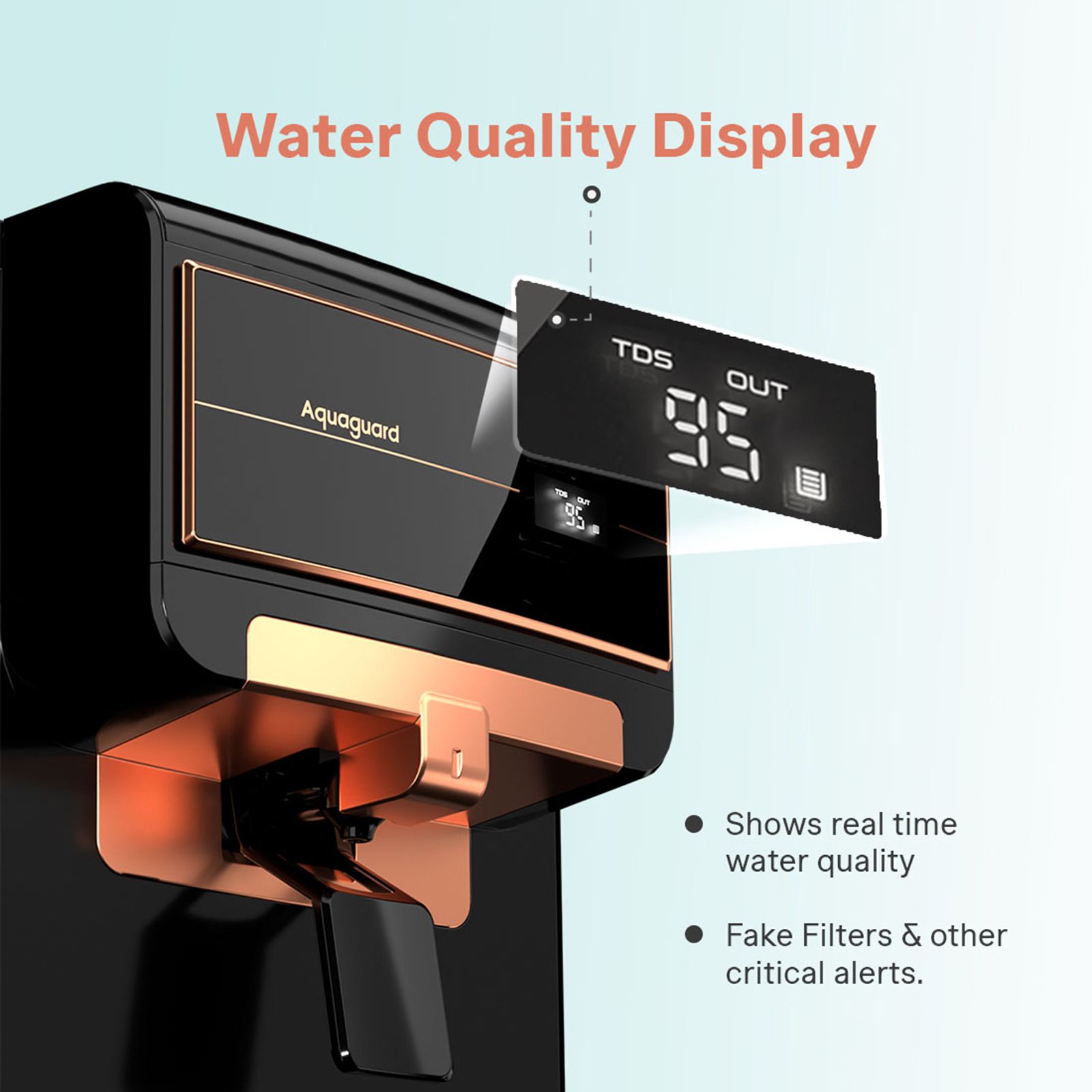 Aquaguard Enrich Senza 6L RO + UV + Alkaline Water Purifier with Auto Flush Technology (Black) Aquaguard Enrich Senza 6L RO + UV + Alkaline Water Purifier with Auto Flush Technology (Black)_5