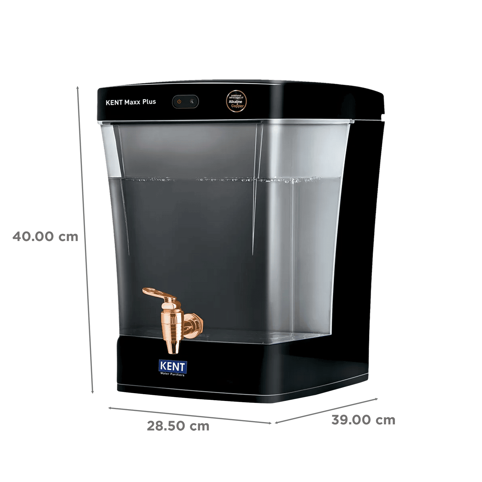 KENT Maxx Plus 7L UV + UF + Alkaline + Copper Water Purifier with Double Purification Technology (Black) KENT Maxx Plus 7L UV + UF + Alkaline + Copper Water Purifier with Double Purification Technology (Black)_2