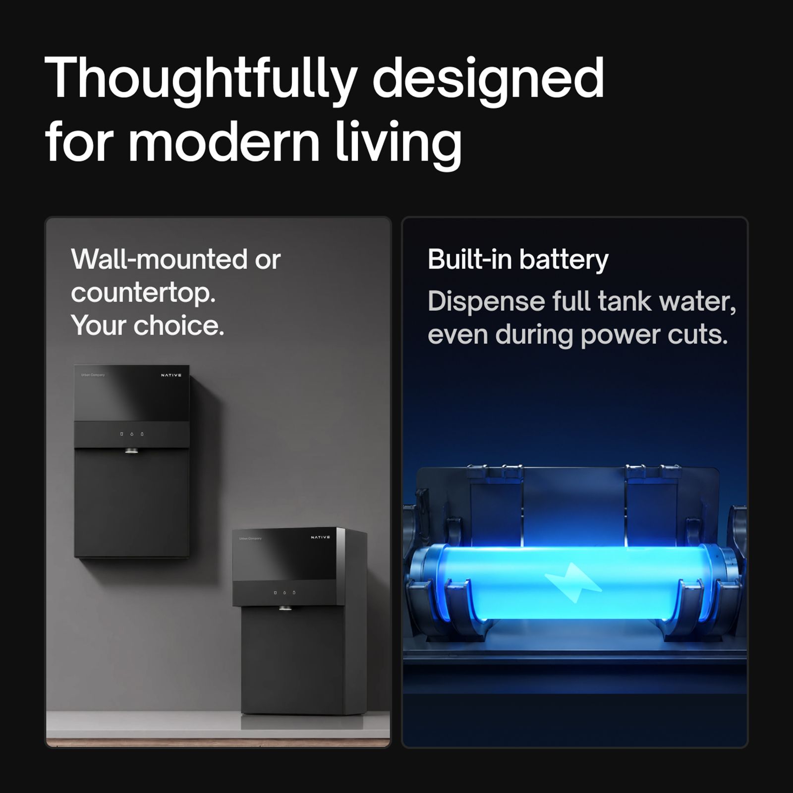 Native by UC M3 Pro 6L RO + UV + Alkaline + Mineraliser + Copper Water Purifier with Smart Rinse Technology (Black) Native by UC M3 Pro 6L RO + UV + Alkaline + Mineraliser + Copper Water Purifier with Smart Rinse Technology (Black)_14
