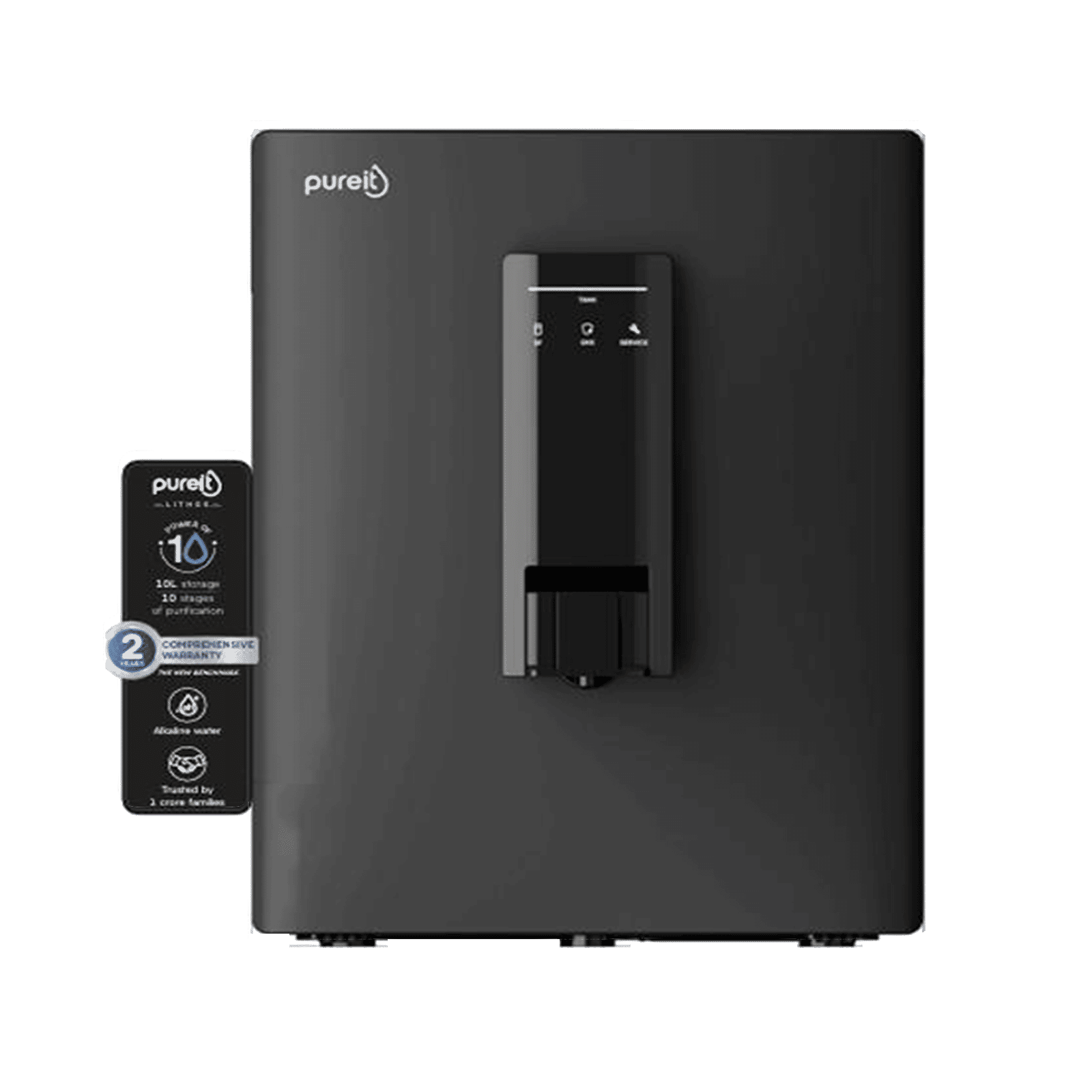 Pureit Lithos 10L RO + UV + MF + Alkaline Water Purifier with 10 Stage Purification (Black) Pureit Lithos 10L RO + UV + MF + Alkaline Water Purifier with 10 Stage Purification (Black)_1