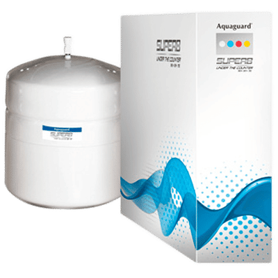 Eureka Forbes Aquaguard Superb UTC RO+UV+TG Water Purifier Tank (White)